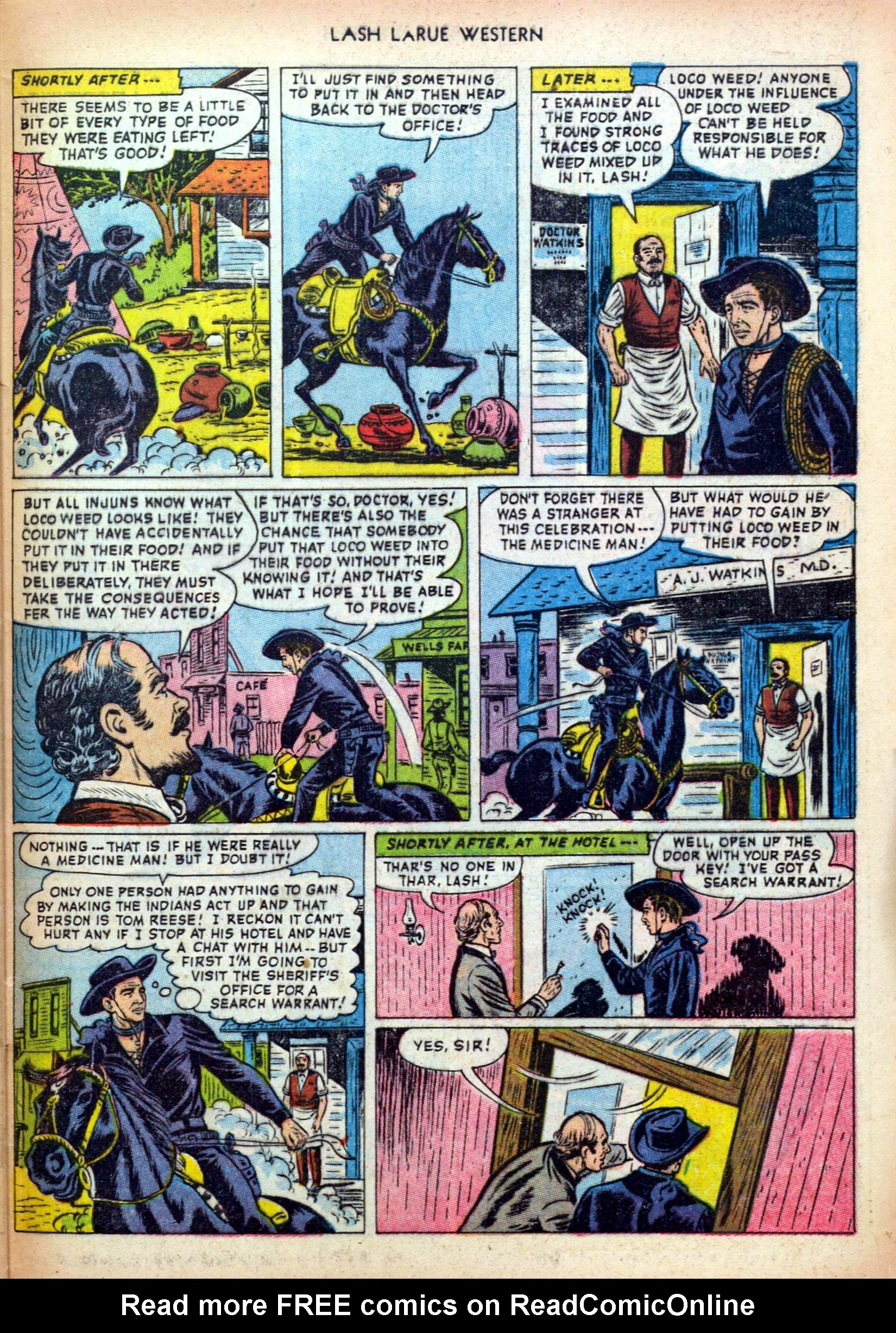 Read online Lash Larue Western (1949) comic -  Issue #36 - 33