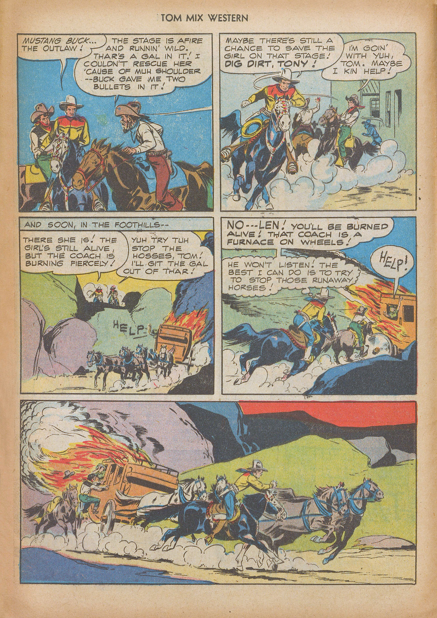 Read online Tom Mix Western (1948) comic -  Issue #9 - 16