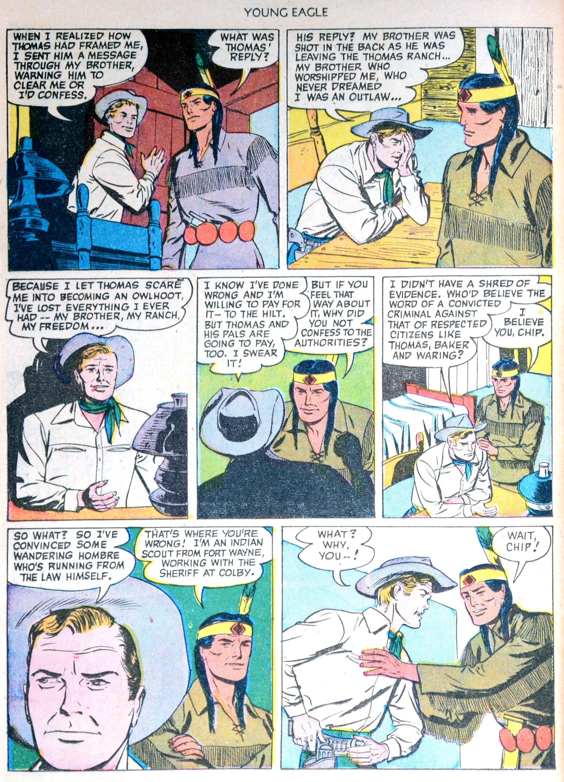 Read online Young Eagle comic -  Issue #4 - 30