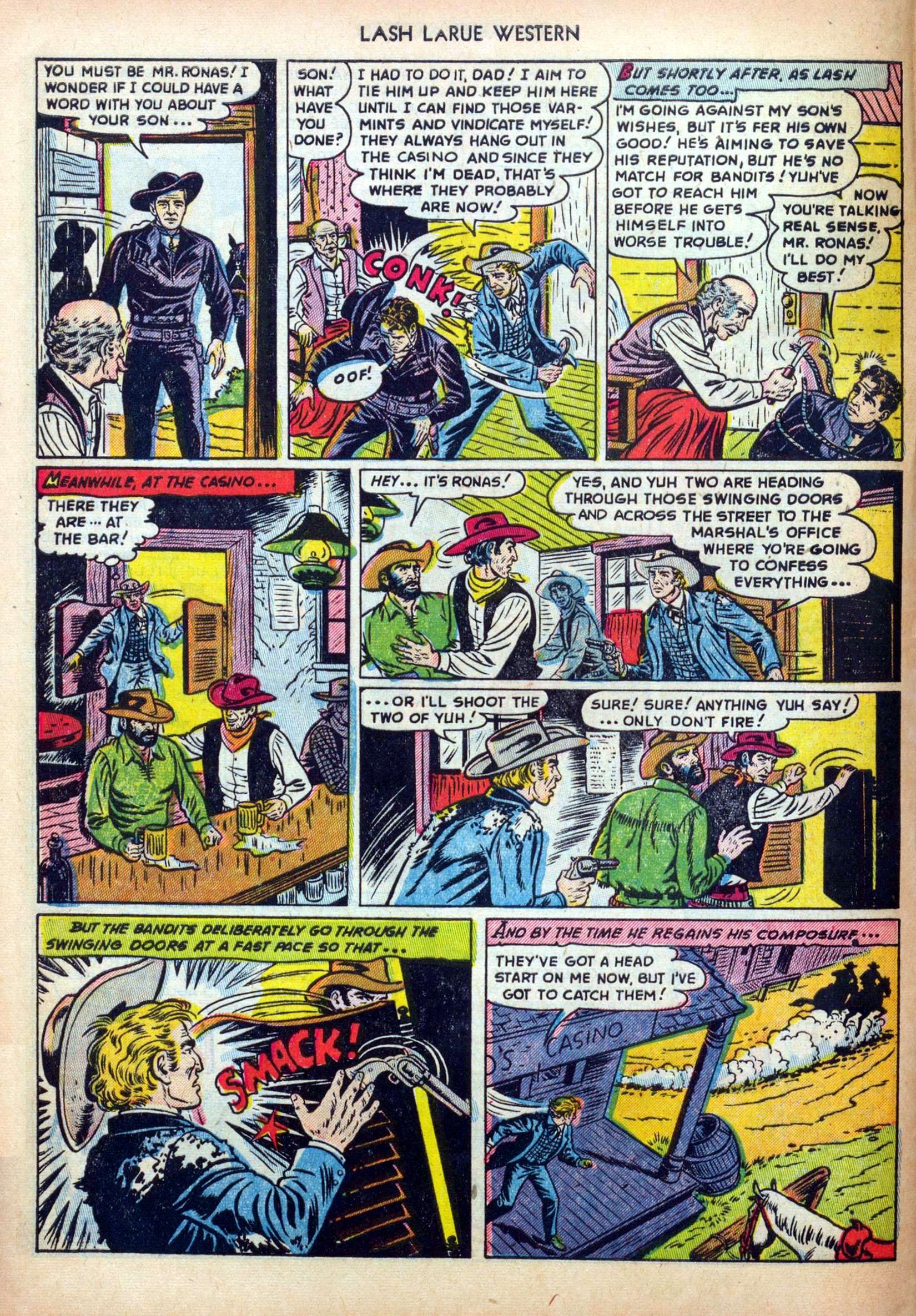 Read online Lash Larue Western (1949) comic -  Issue #31 - 8