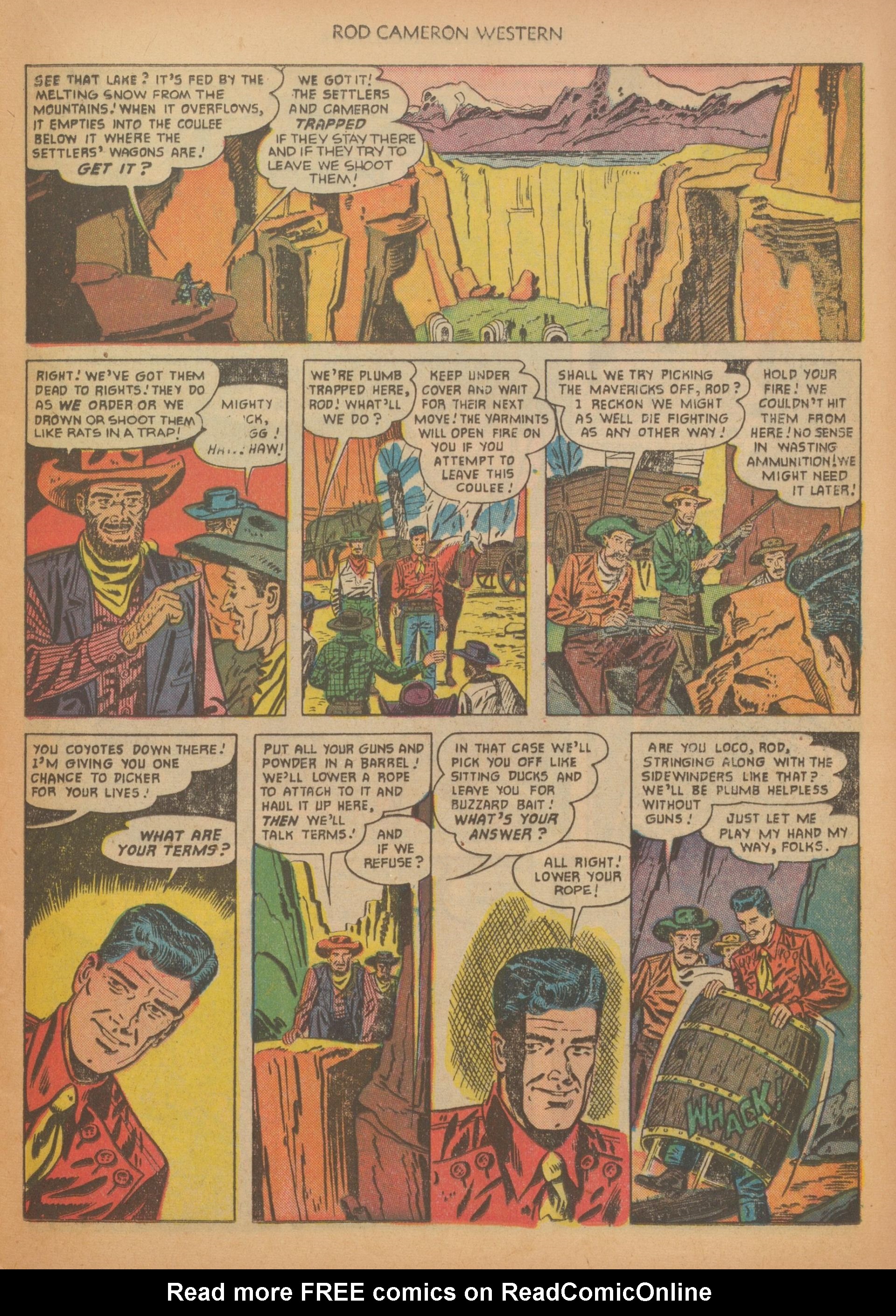 Read online Rod Cameron Western comic -  Issue #12 - 13