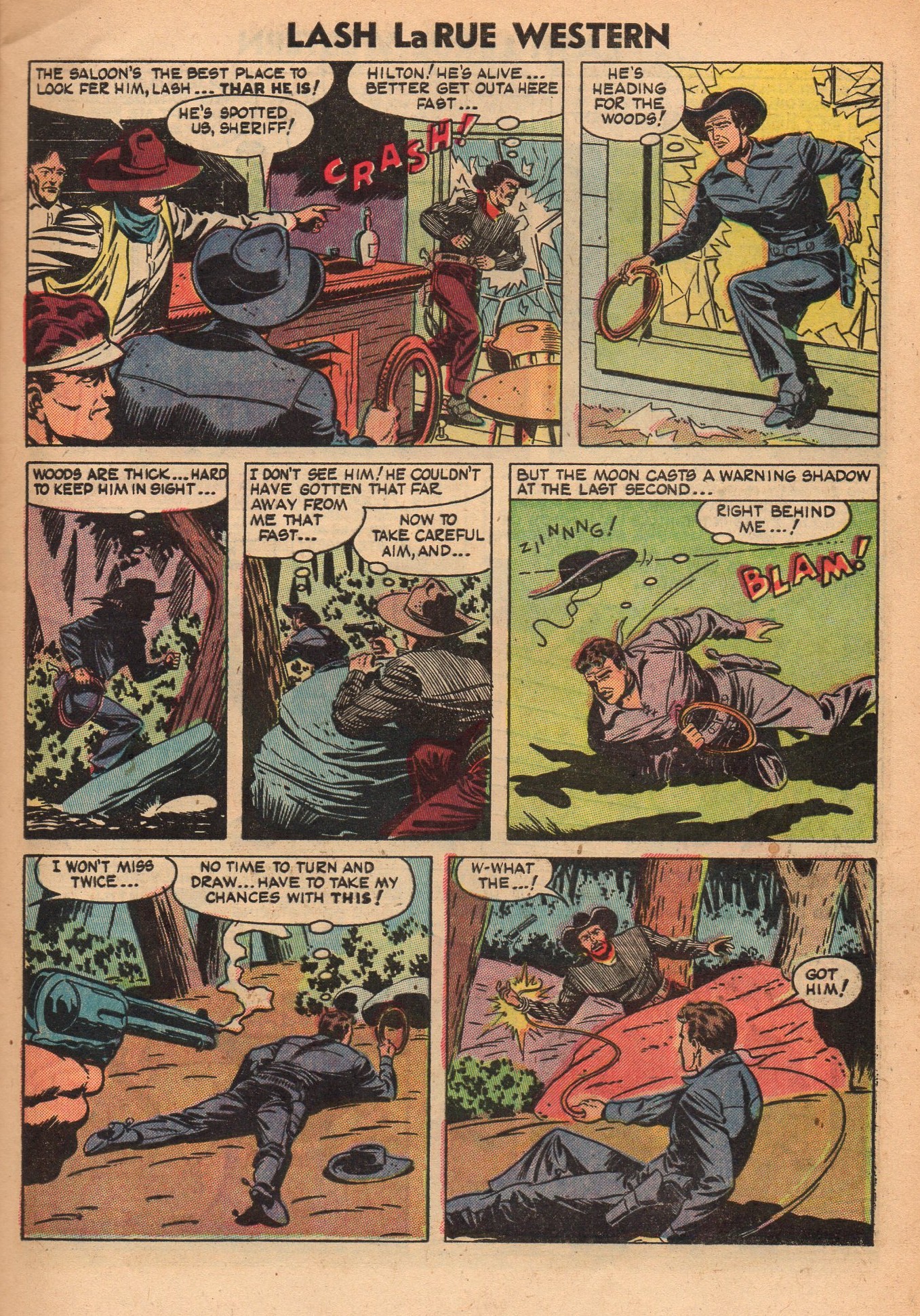 Read online Lash Larue Western (1949) comic -  Issue #48 - 9