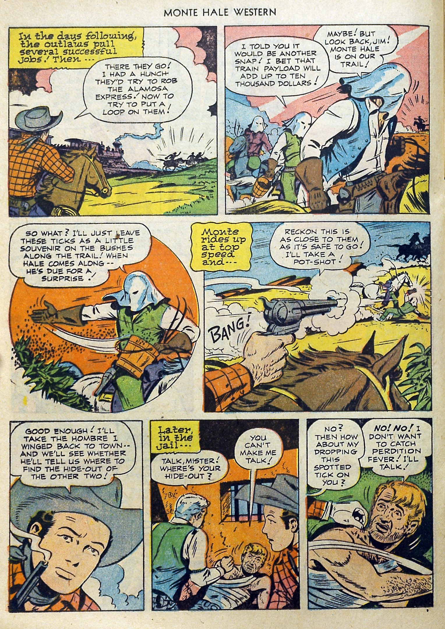 Read online Monte Hale Western comic -  Issue #71 - 19