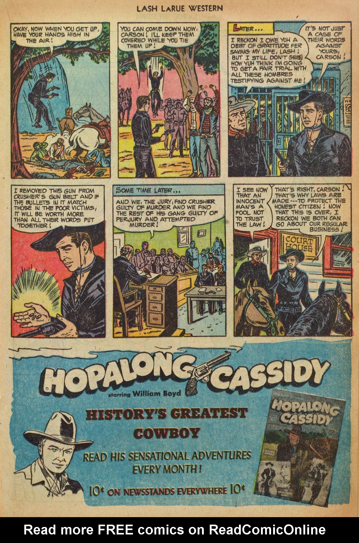 Read online Lash Larue Western (1949) comic -  Issue #41 - 17
