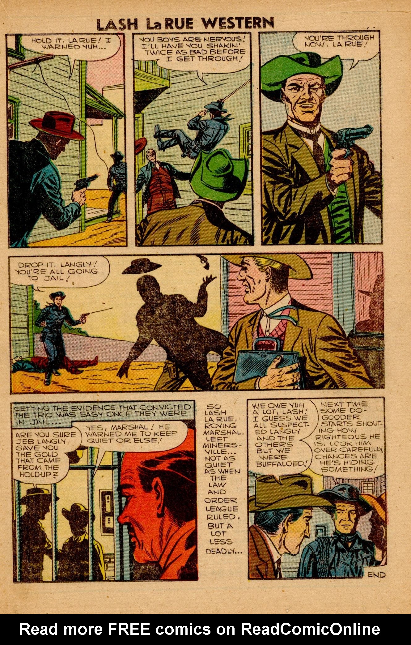 Read online Lash Larue Western (1949) comic -  Issue #63 - 19
