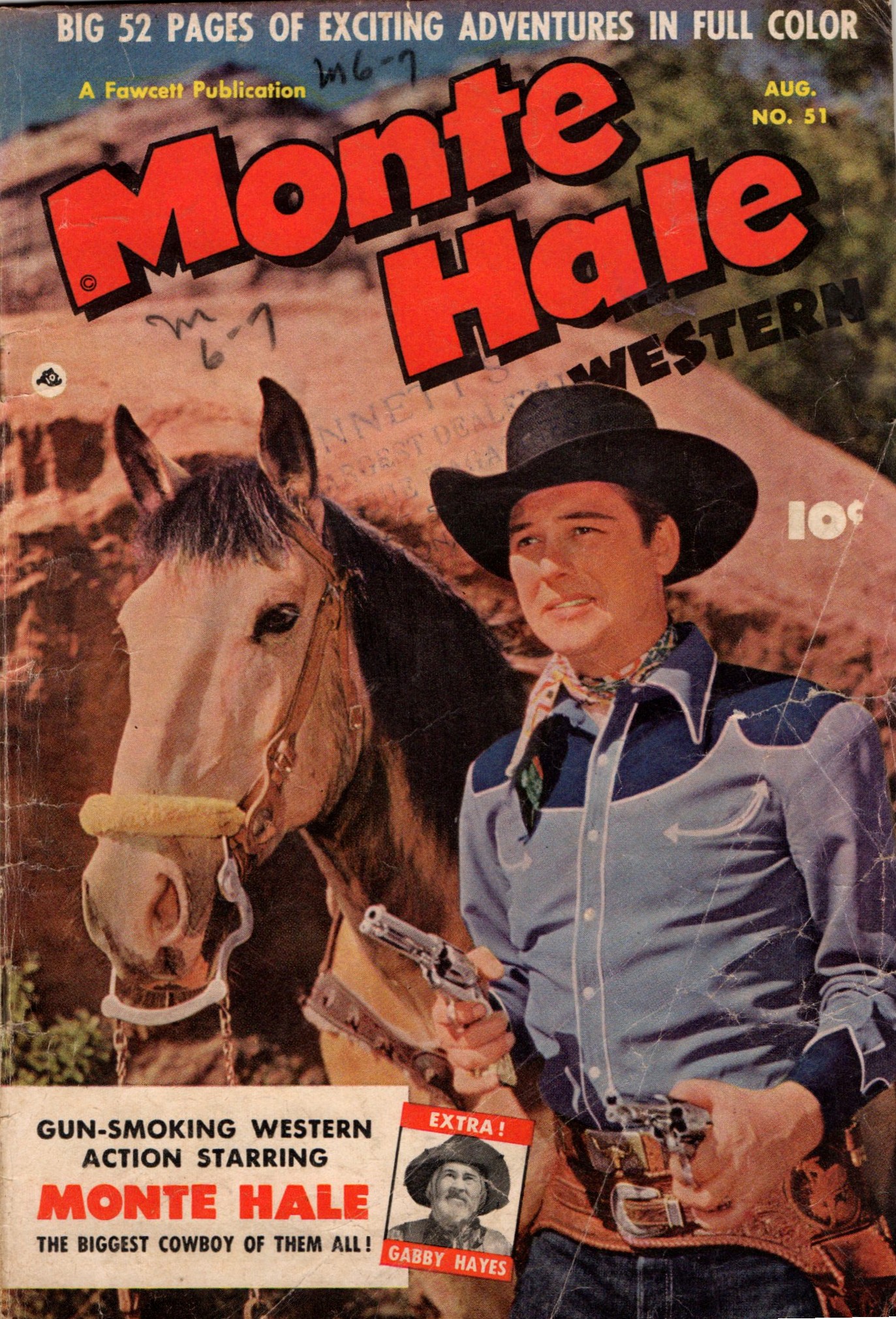 Read online Monte Hale Western comic -  Issue #51 - 1