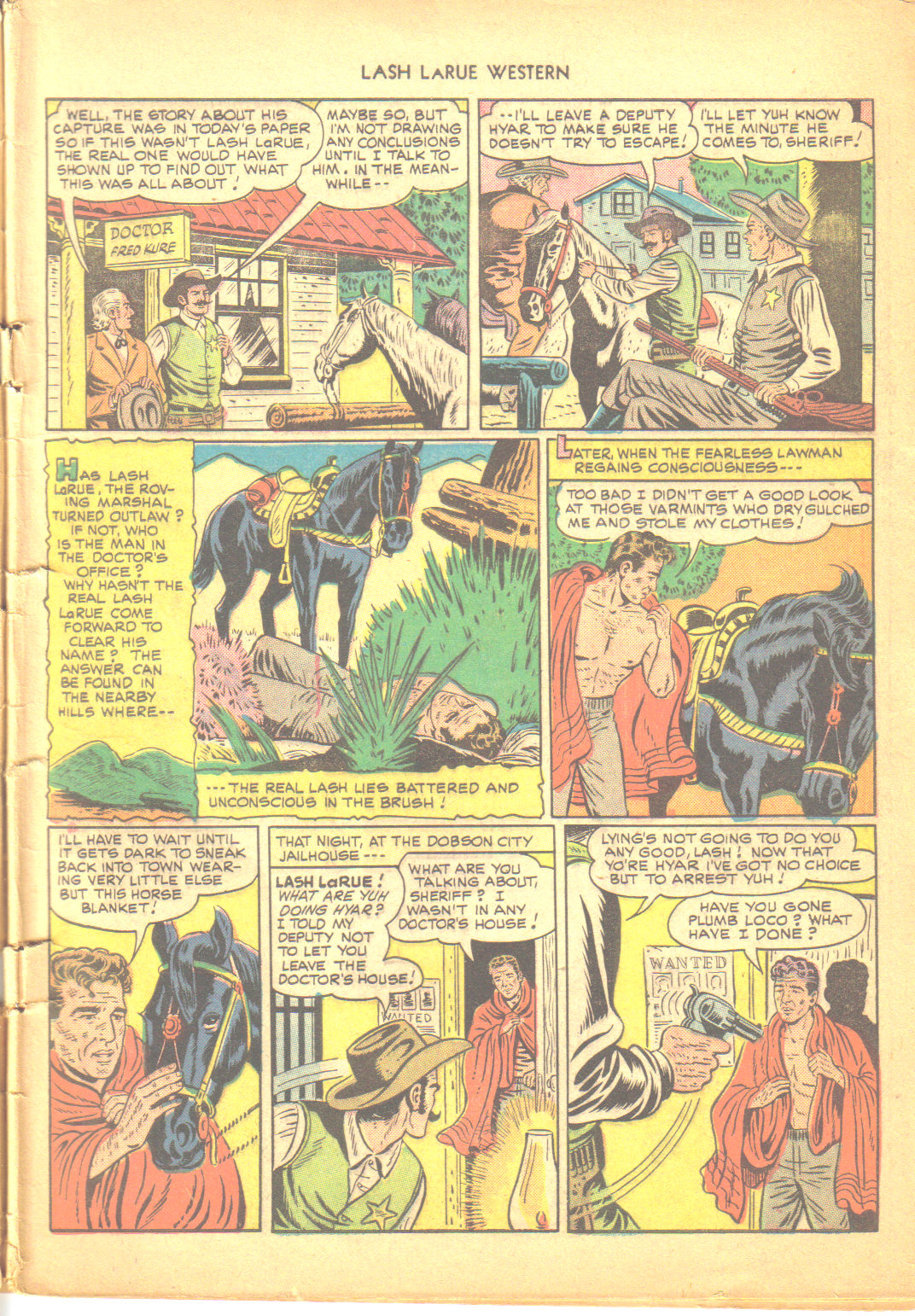 Read online Lash Larue Western (1949) comic -  Issue #6 - 5