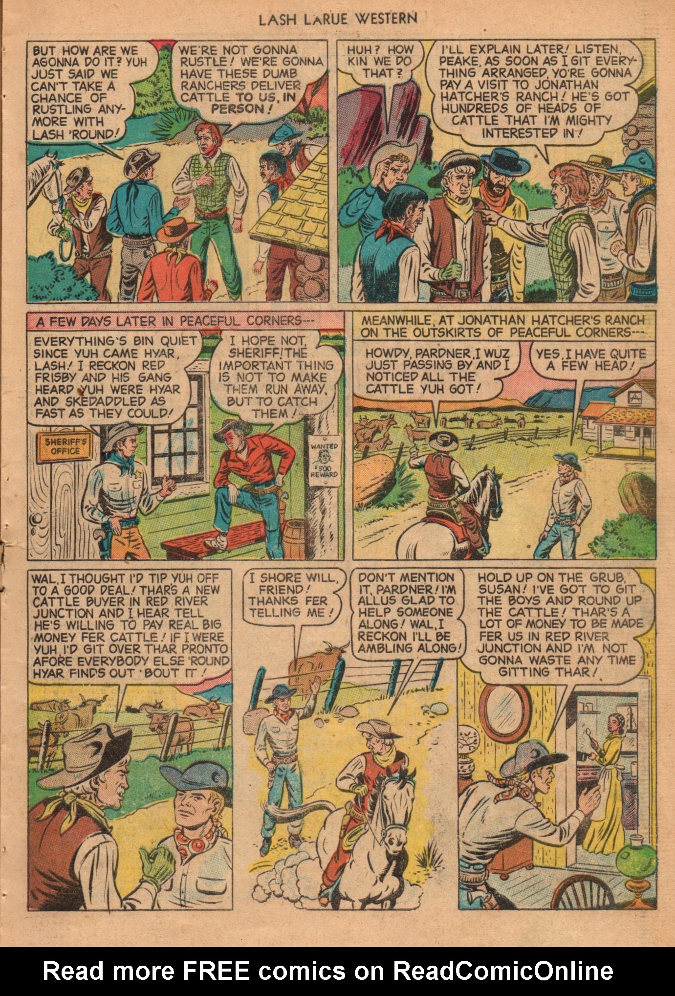 Read online Lash Larue Western (1949) comic -  Issue #1 - 15