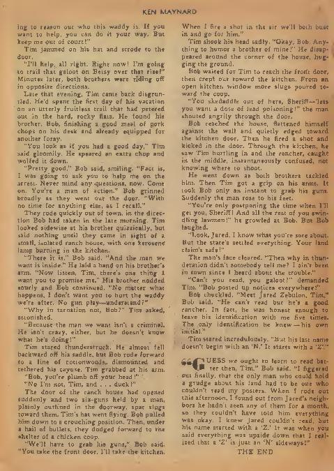 Read online Ken Maynard Western comic -  Issue #5 - 13