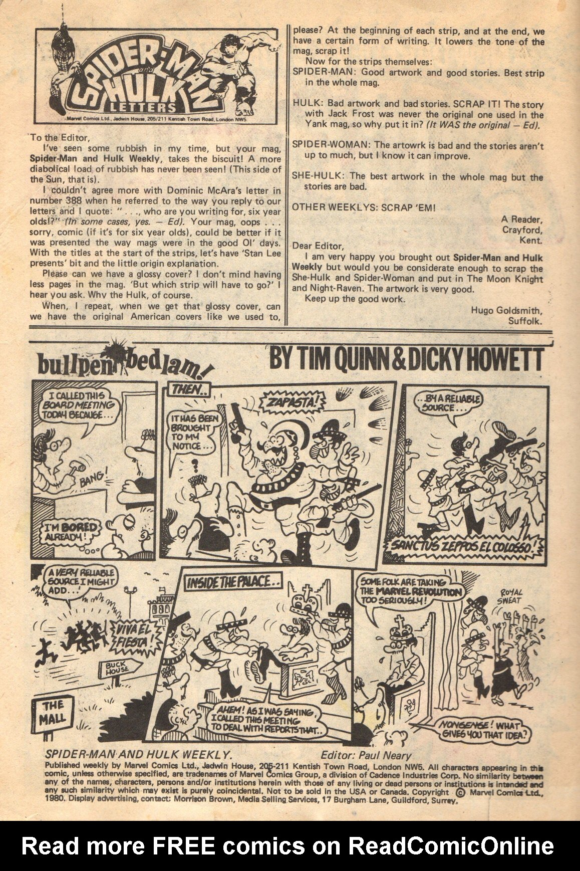 Read online Spider-Man and Hulk Weekly comic -  Issue #408 - 2