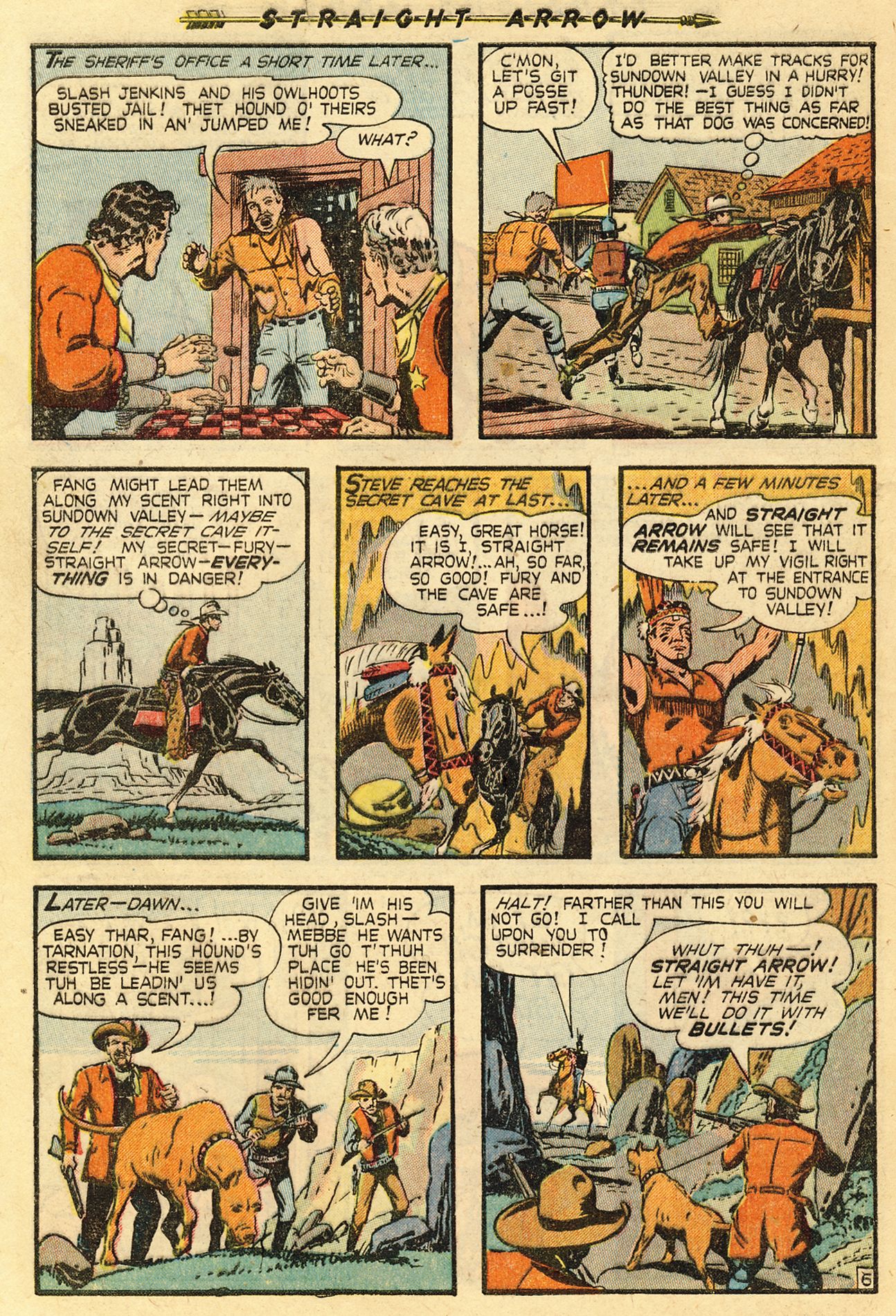 Read online Straight Arrow comic -  Issue #8 - 32