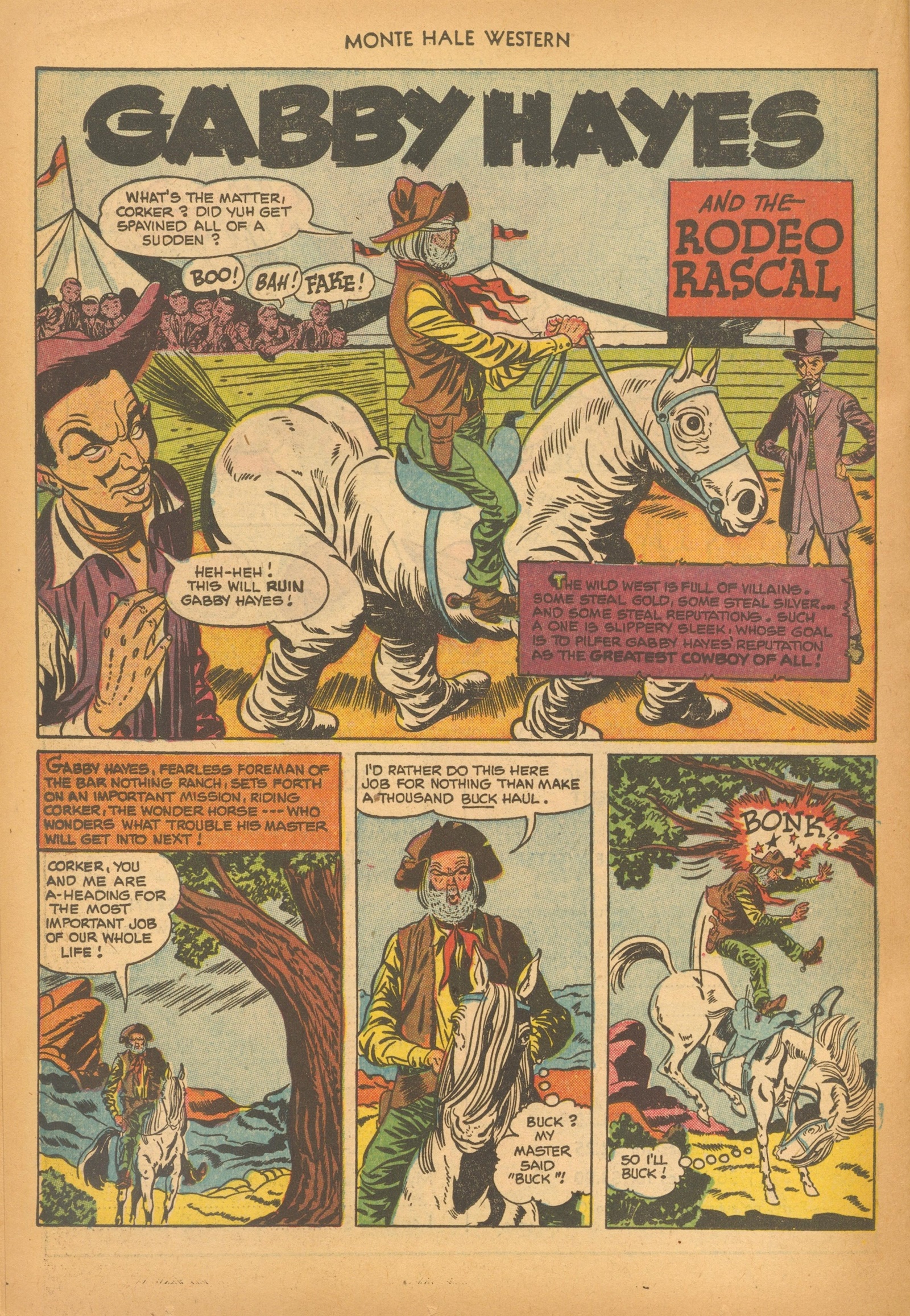 Read online Monte Hale Western comic -  Issue #74 - 22
