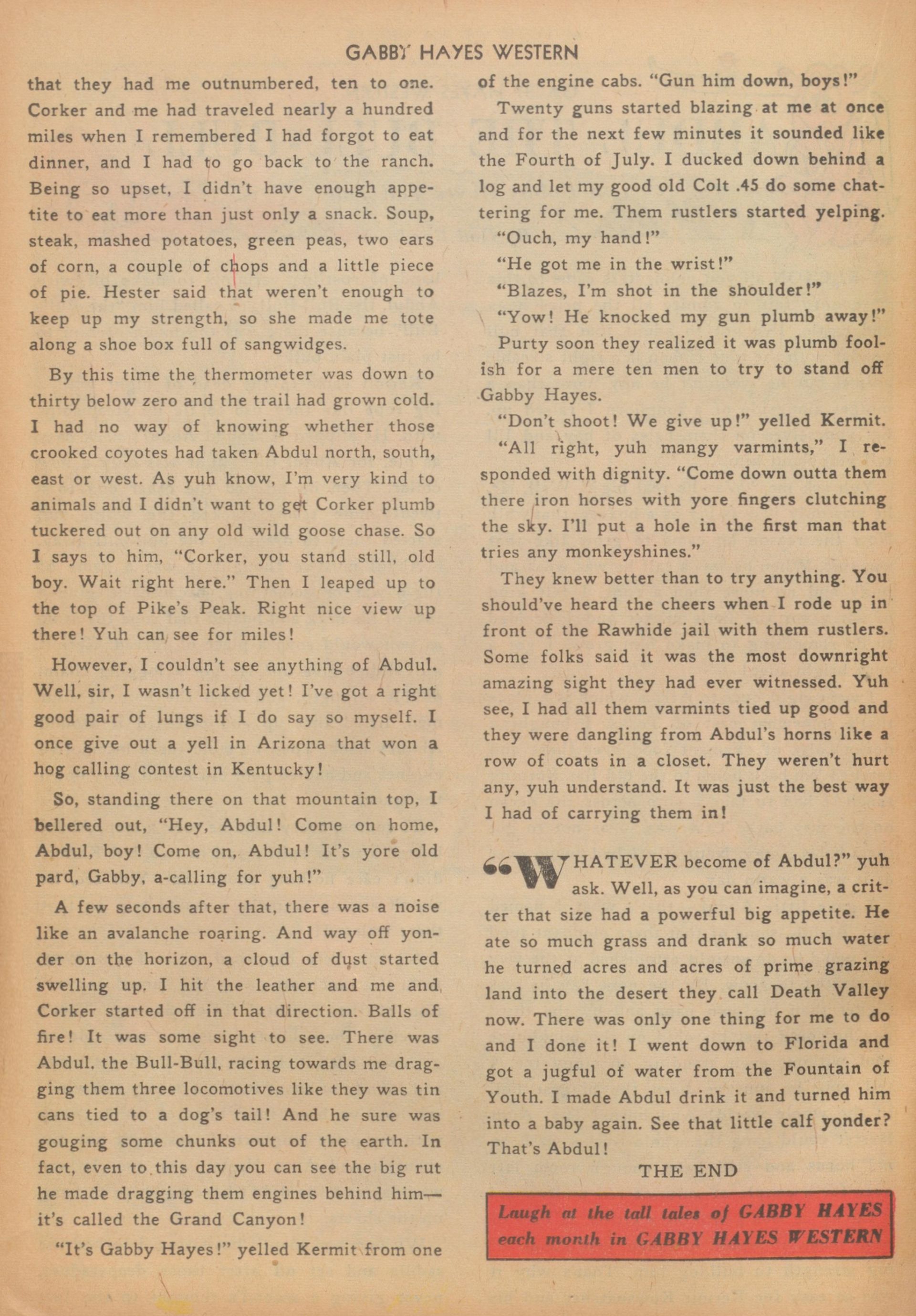 Read online Gabby Hayes Western comic -  Issue #41 - 24