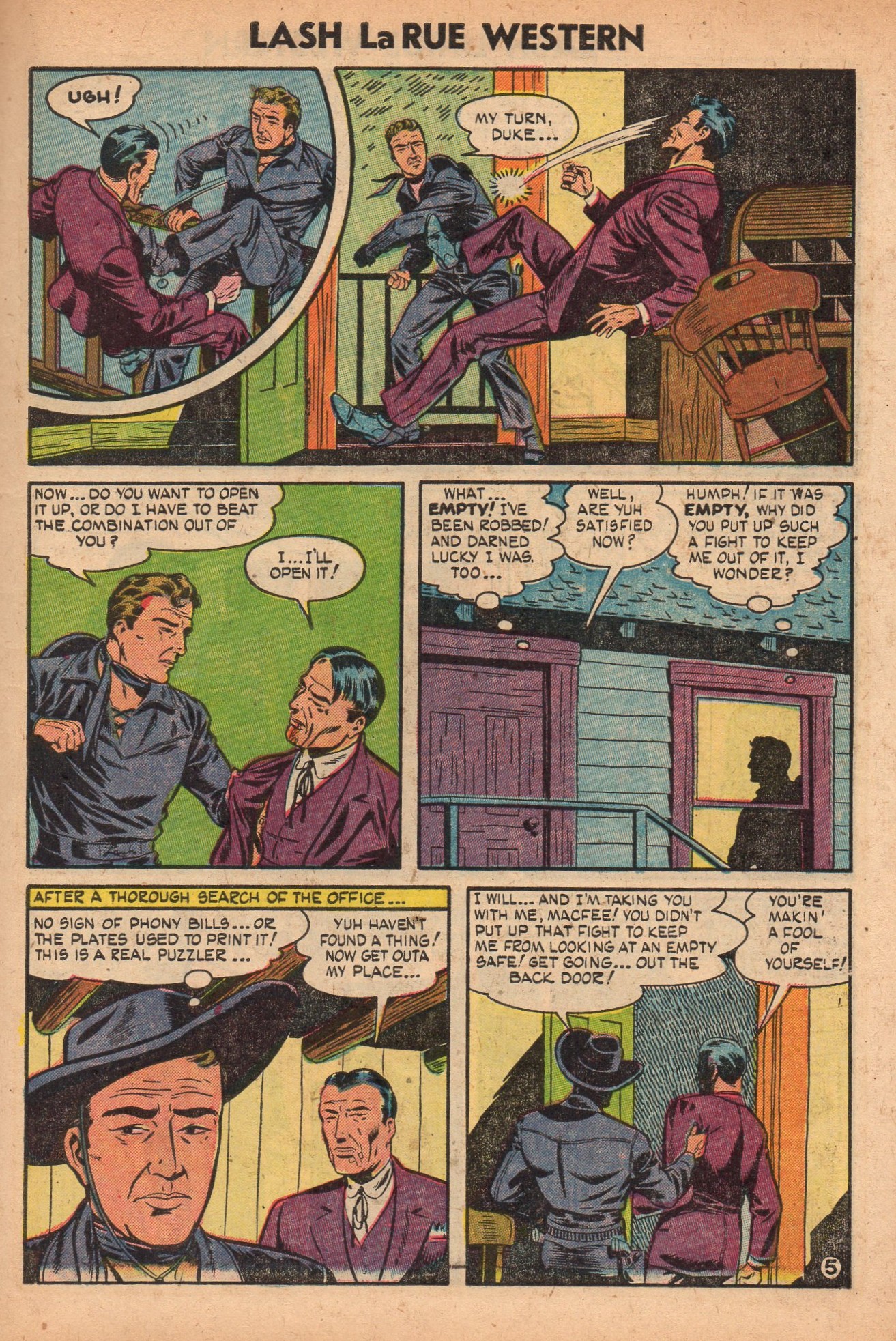 Read online Lash Larue Western (1949) comic -  Issue #49 - 7