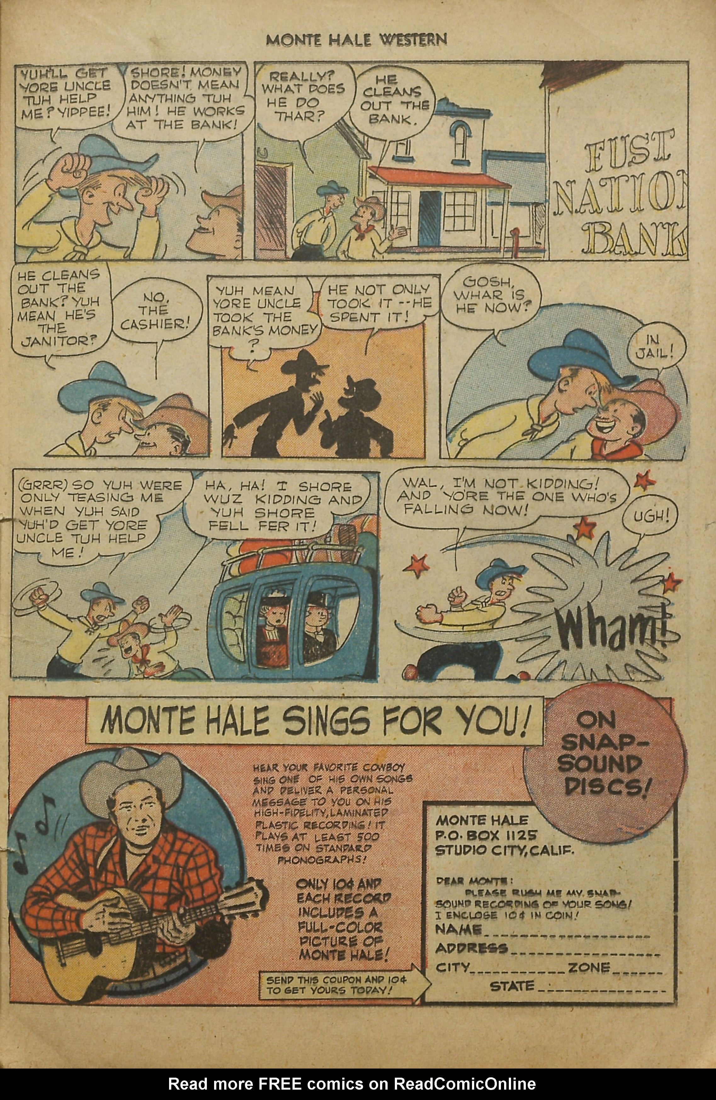 Read online Monte Hale Western comic -  Issue #45 - 26