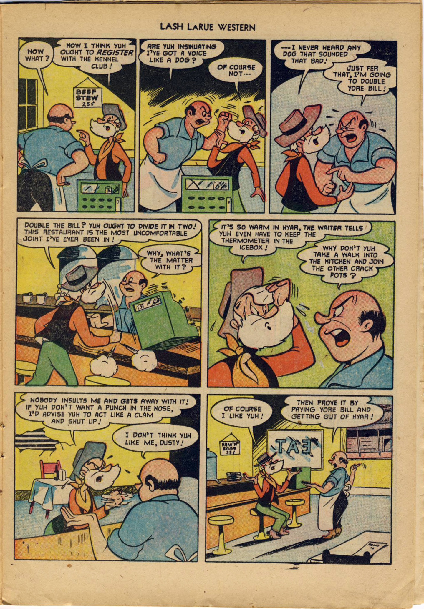 Read online Lash Larue Western (1949) comic -  Issue #29 - 15