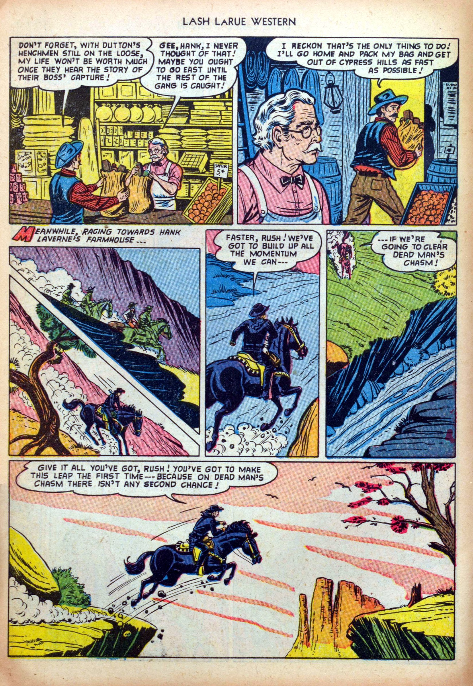 Read online Lash Larue Western (1949) comic -  Issue #35 - 6