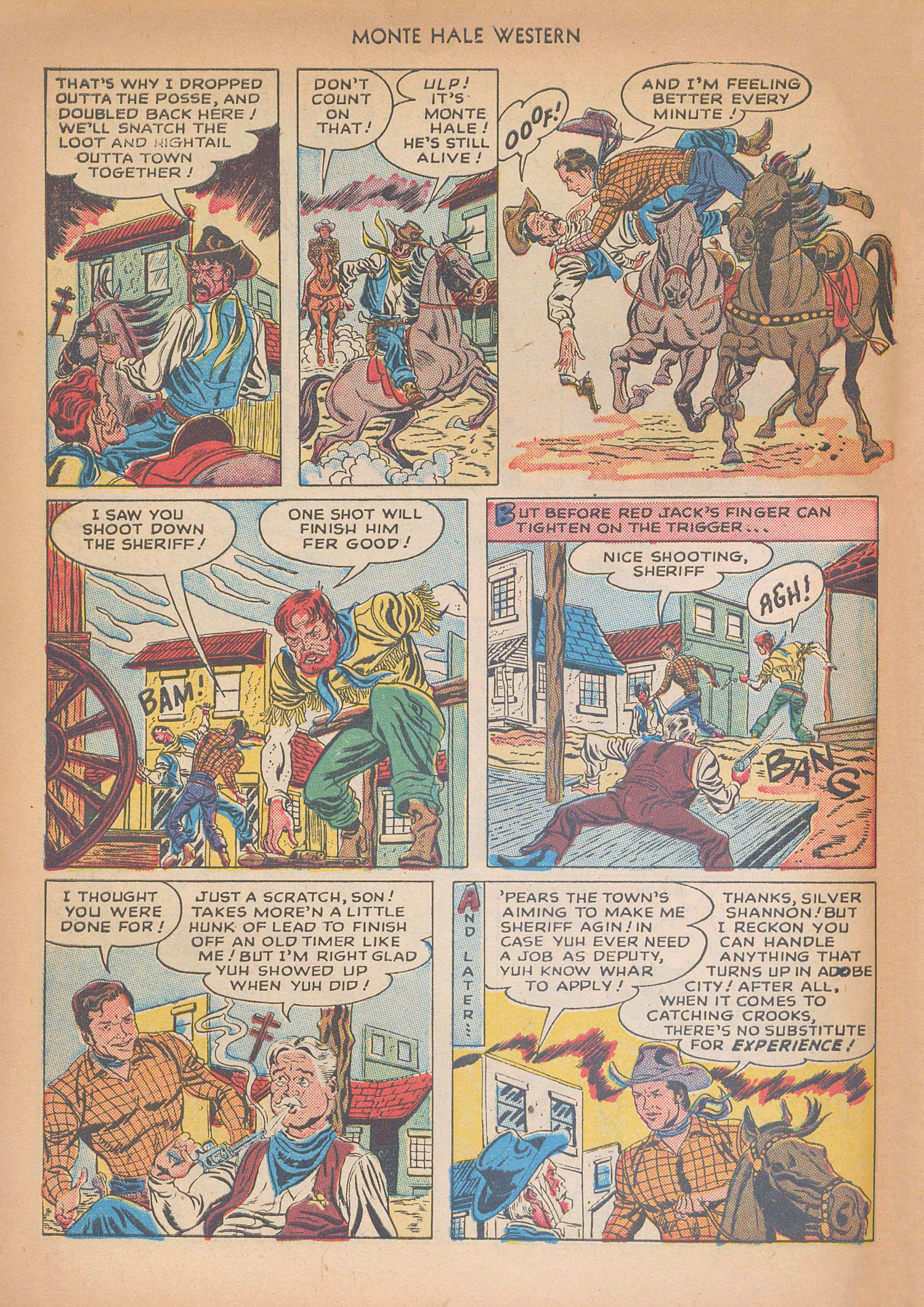 Read online Monte Hale Western comic -  Issue #32 - 22