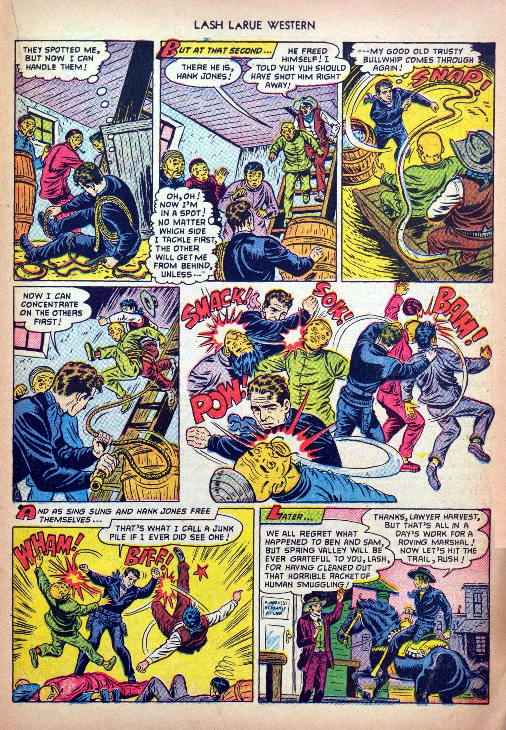 Read online Lash Larue Western (1949) comic -  Issue #32 - 23