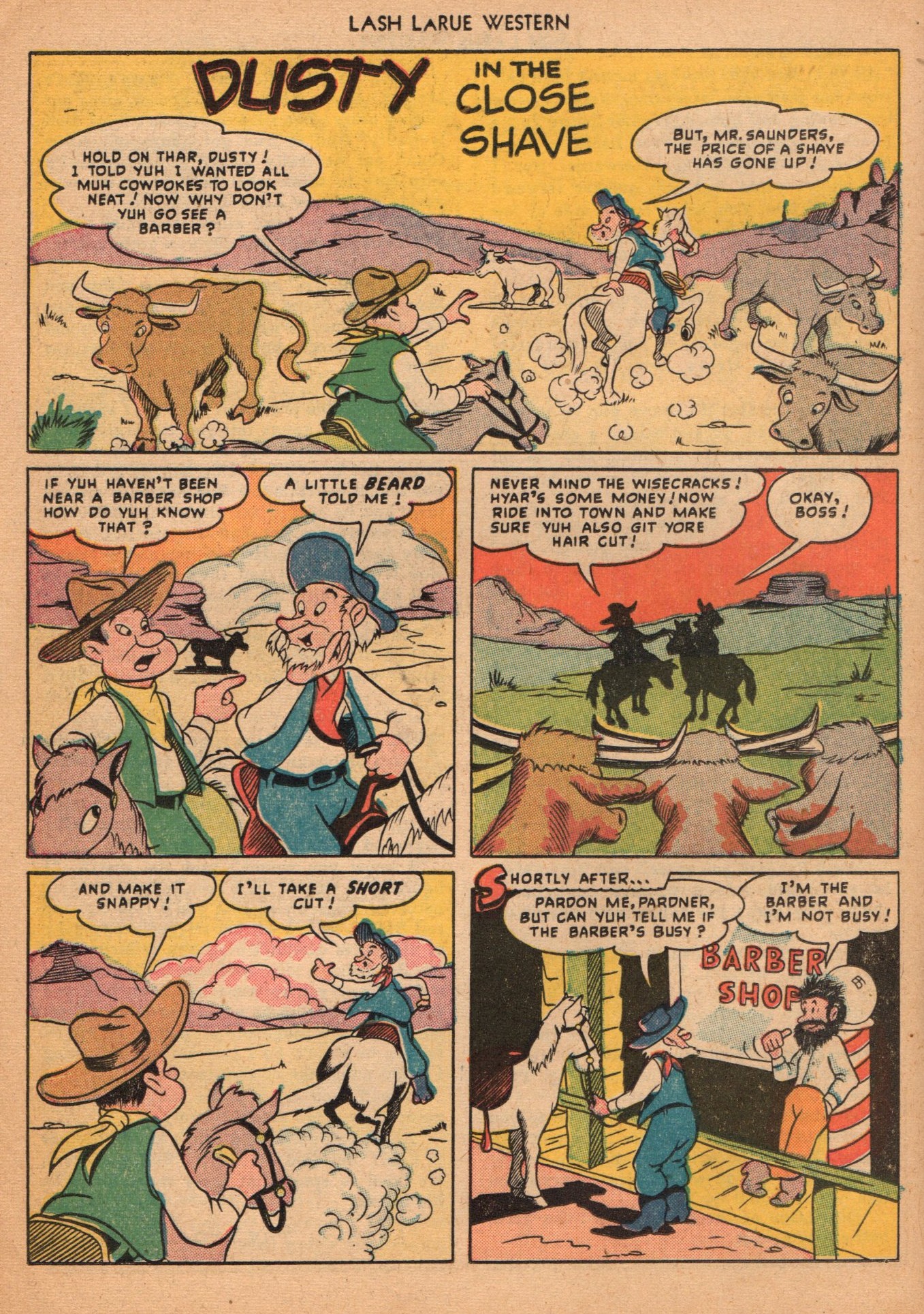 Read online Lash Larue Western (1949) comic -  Issue #2 - 22