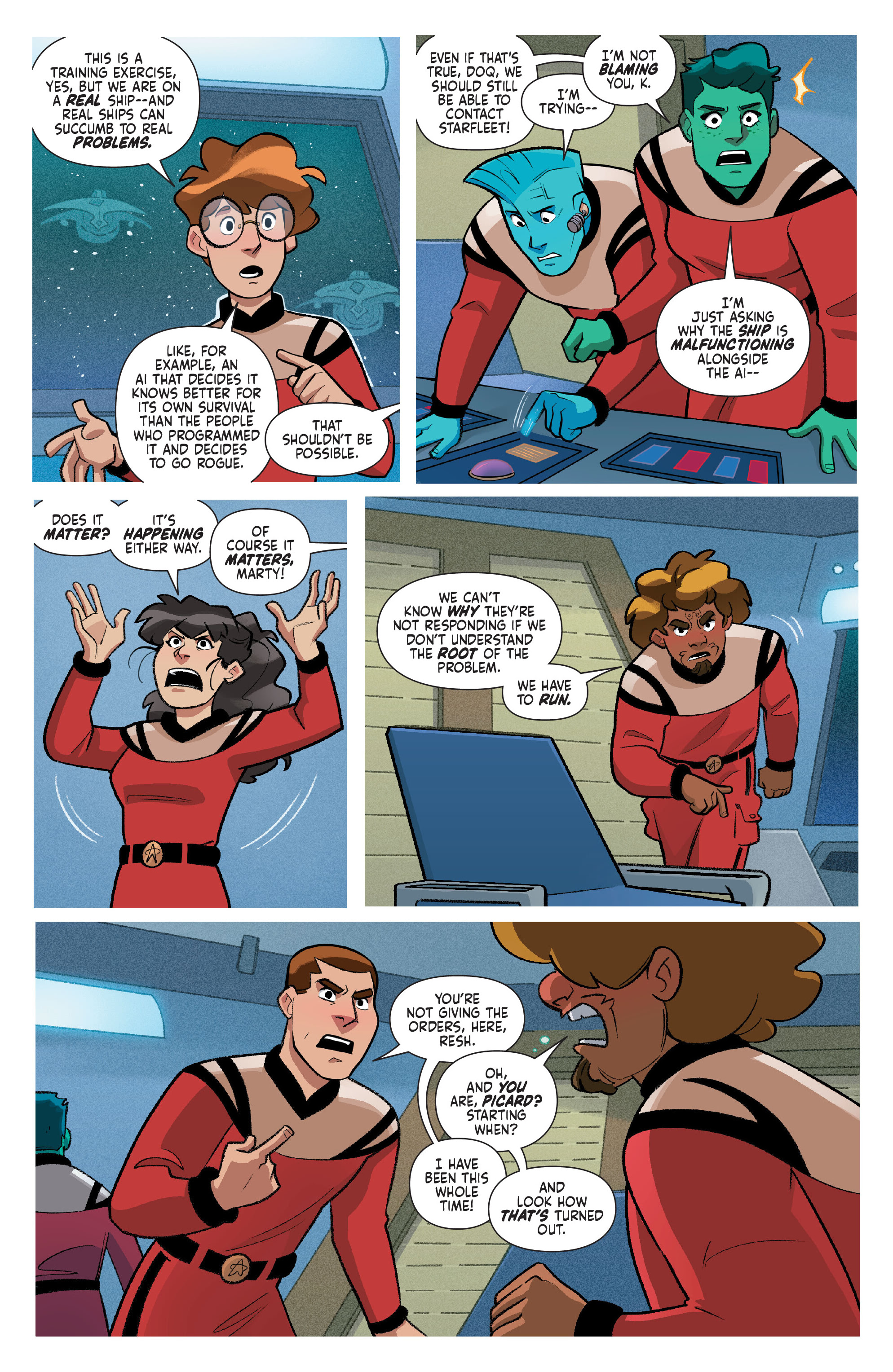 Read online Star Trek: Picard's Academy comic -  Issue #5 - 5