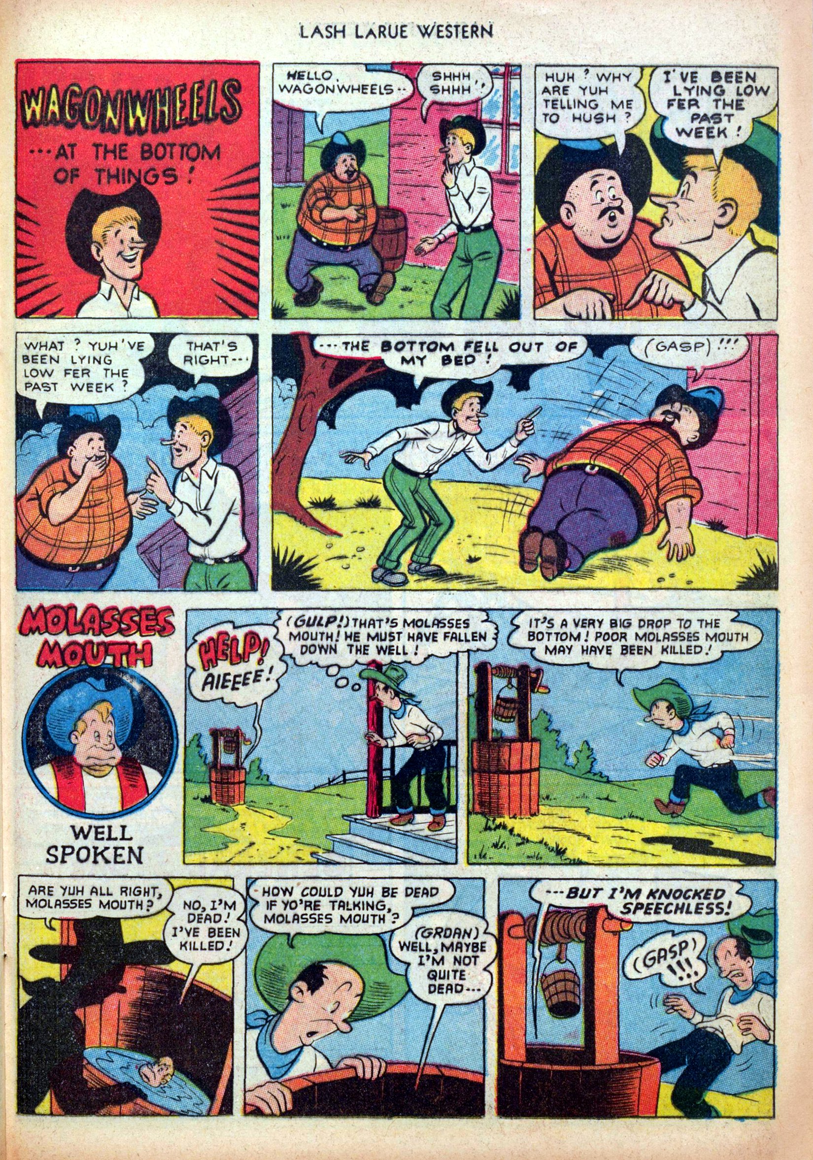 Read online Lash Larue Western (1949) comic -  Issue #38 - 25