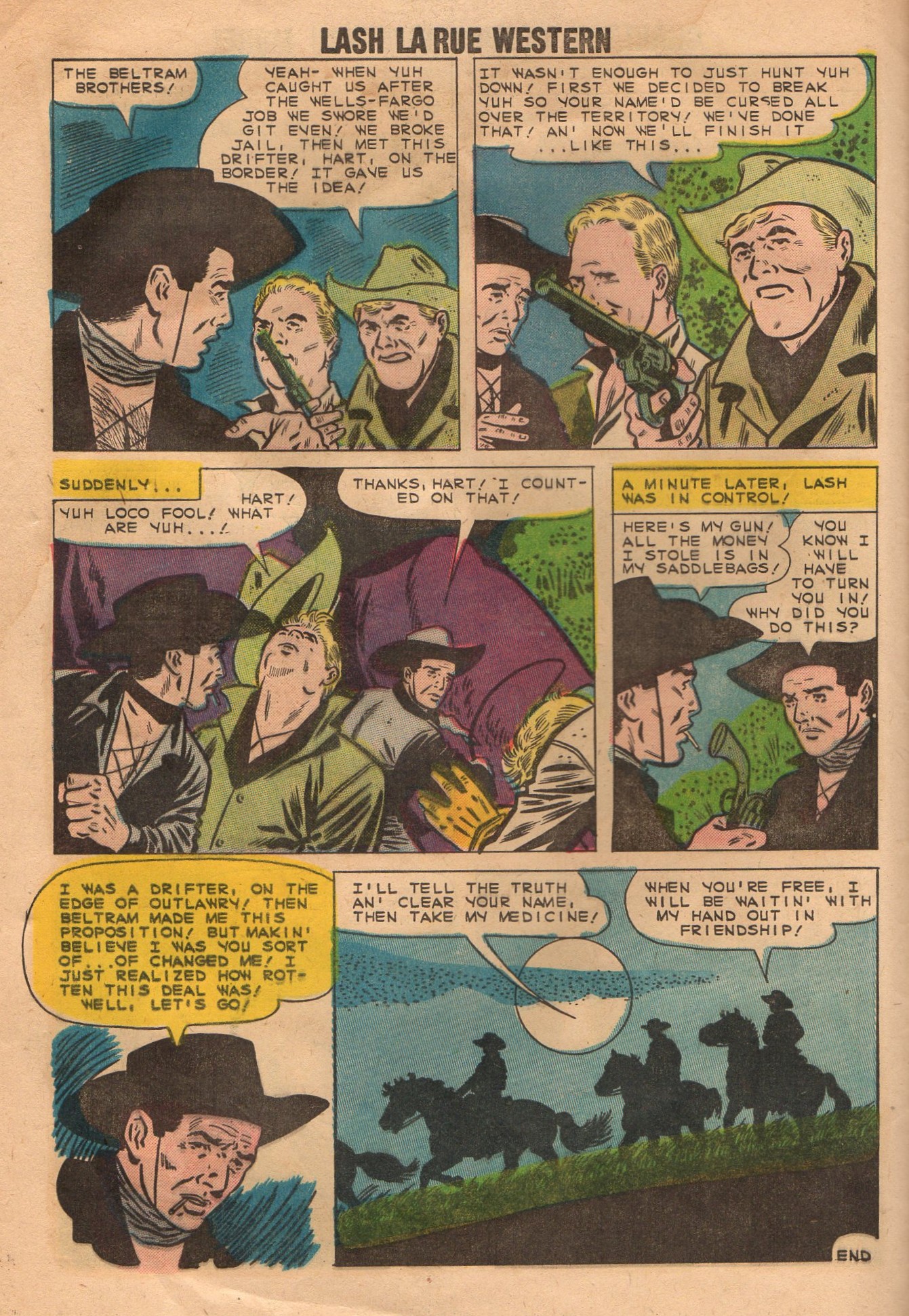 Read online Lash Larue Western (1949) comic -  Issue #77 - 8