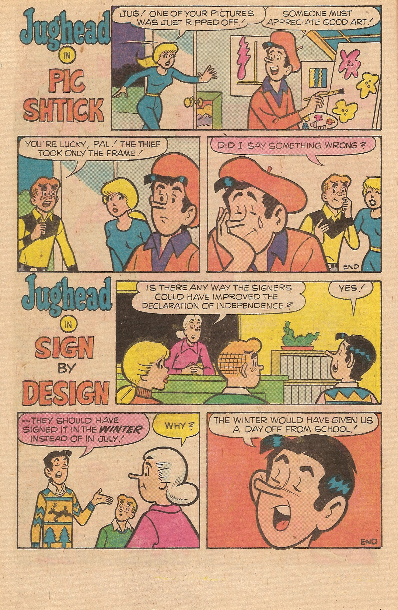 Read online Jughead's Jokes comic -  Issue #52 - 16