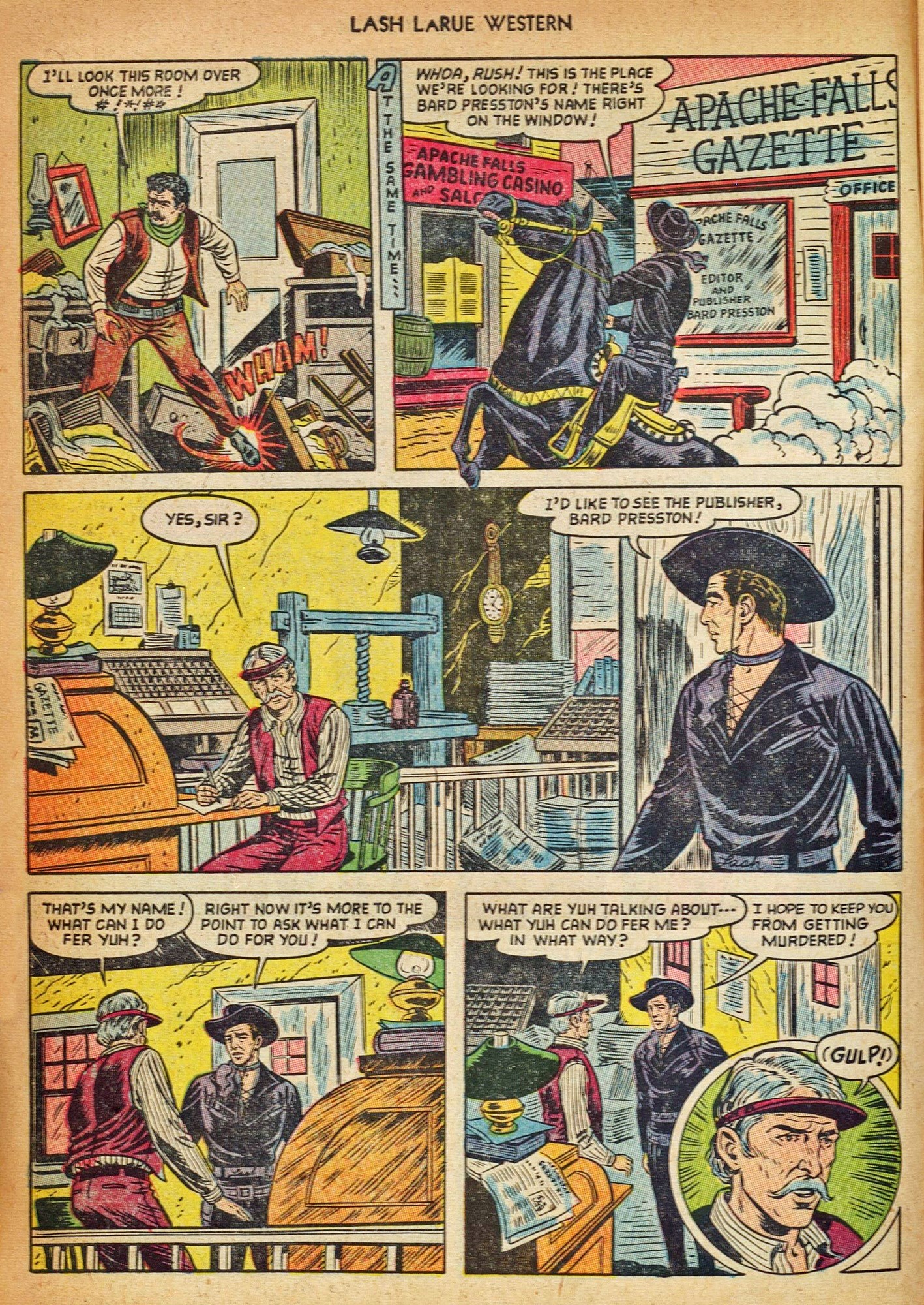 Read online Lash Larue Western (1949) comic -  Issue #42 - 6