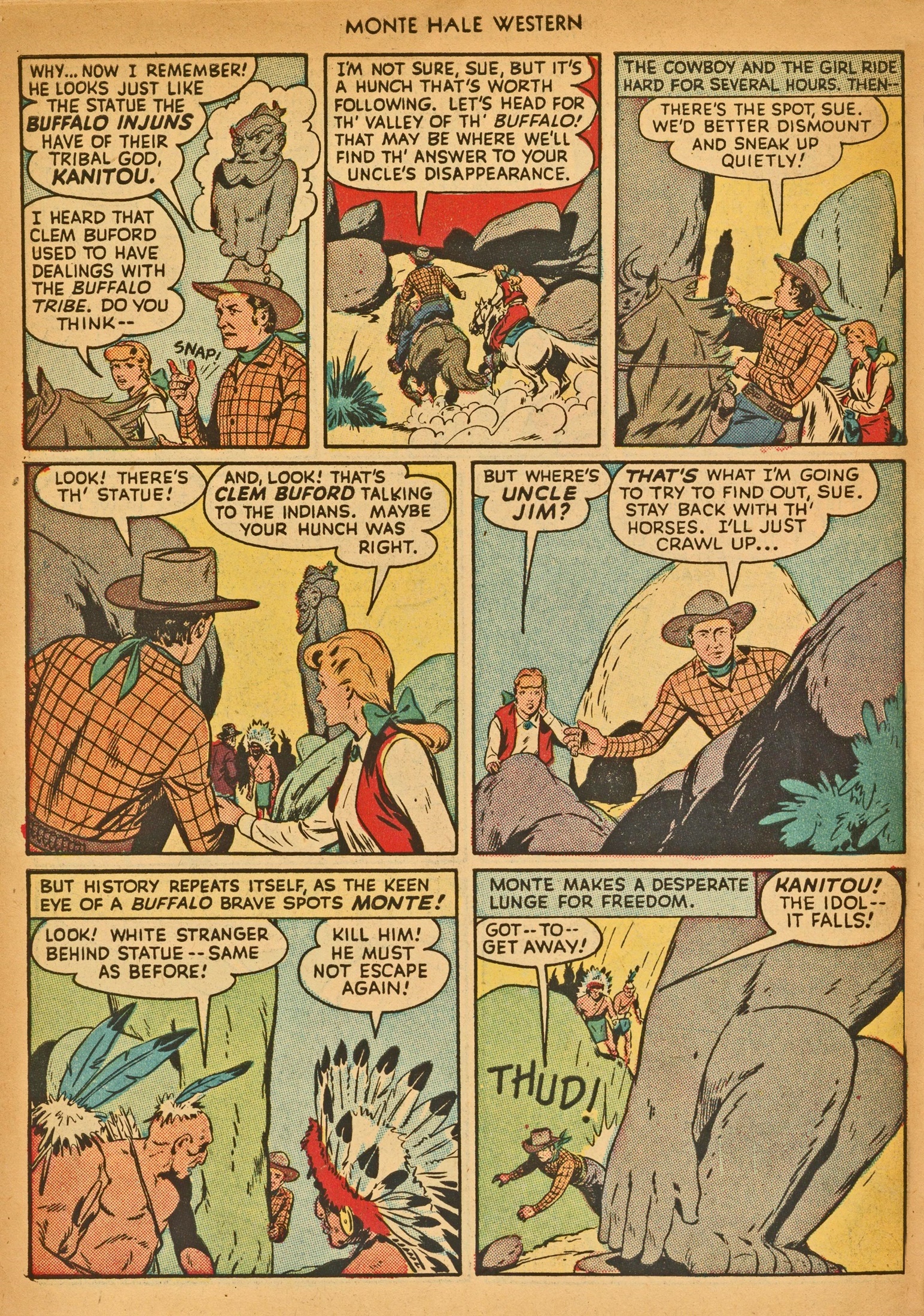 Read online Monte Hale Western comic -  Issue #30 - 46