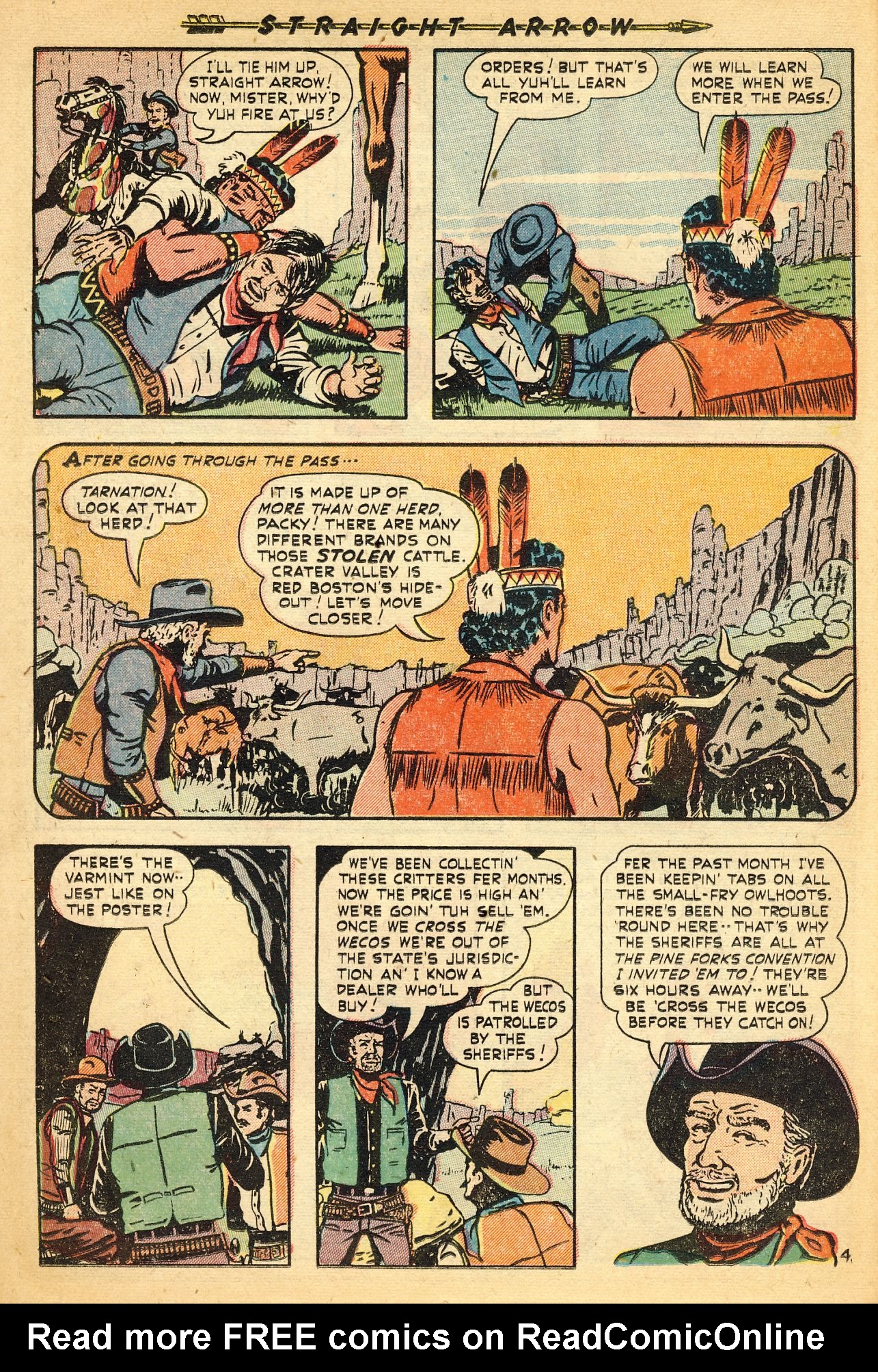 Read online Straight Arrow comic -  Issue #16 - 14
