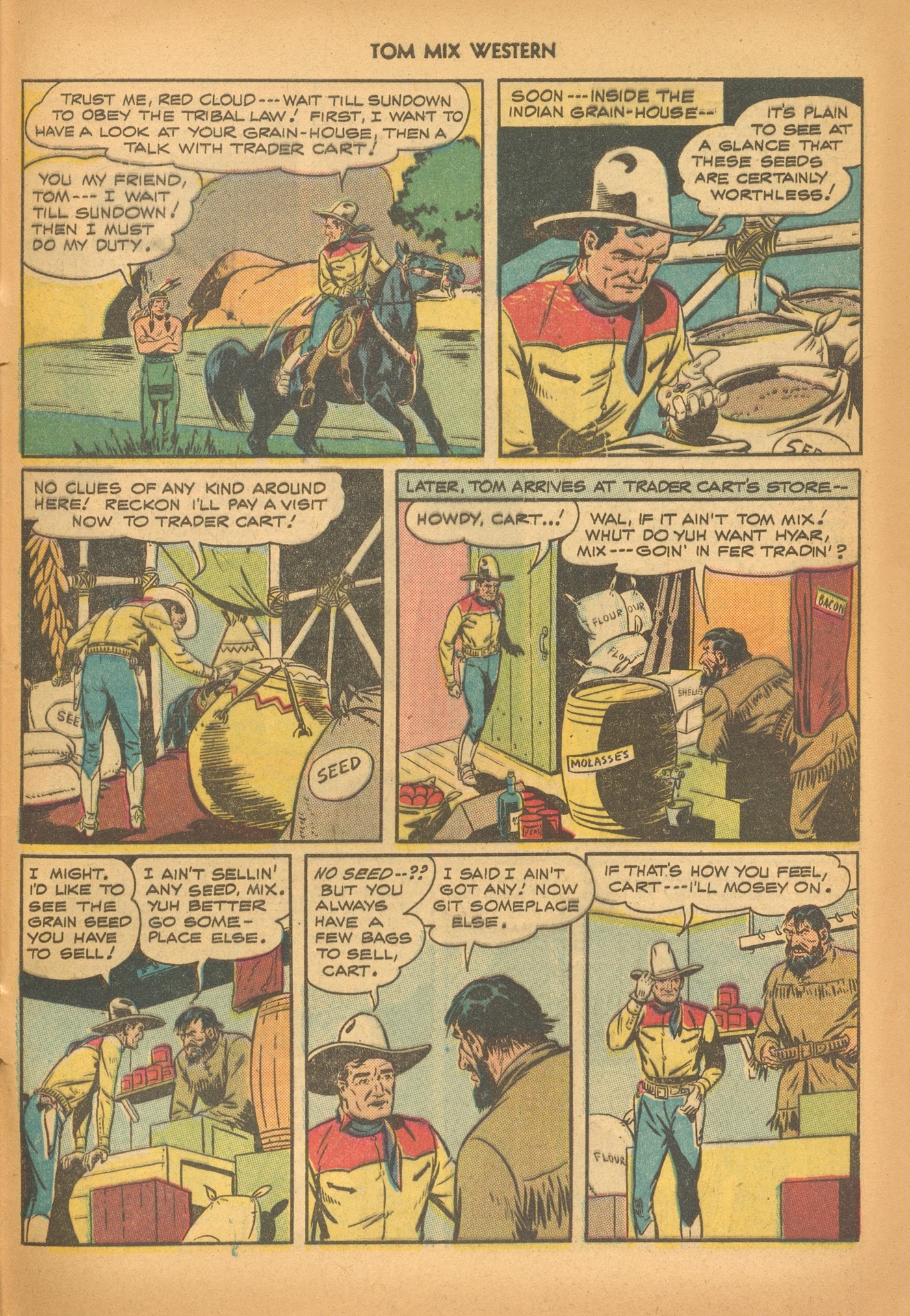 Read online Tom Mix Western (1948) comic -  Issue #6 - 45
