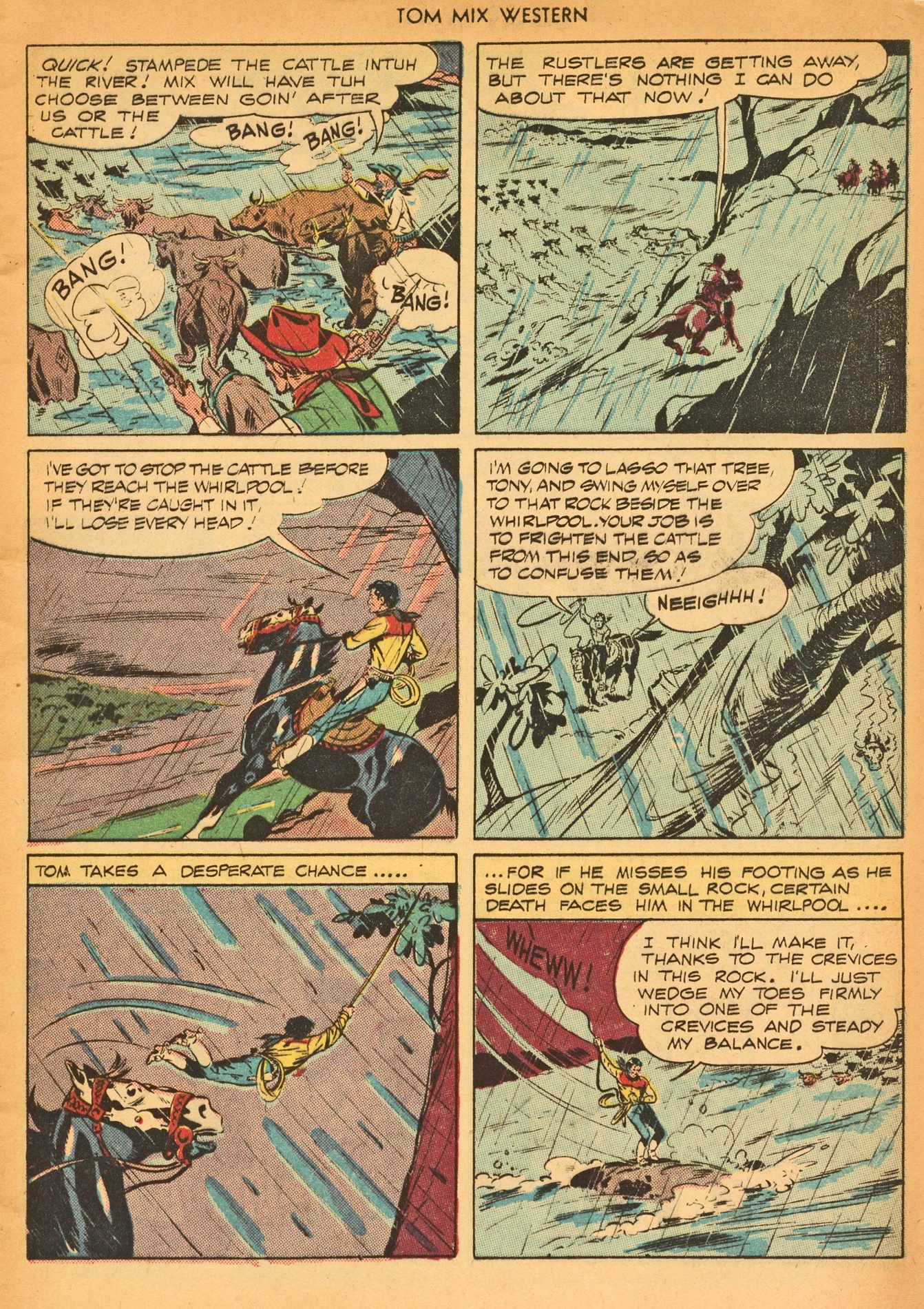 Read online Tom Mix Western (1948) comic -  Issue #8 - 5