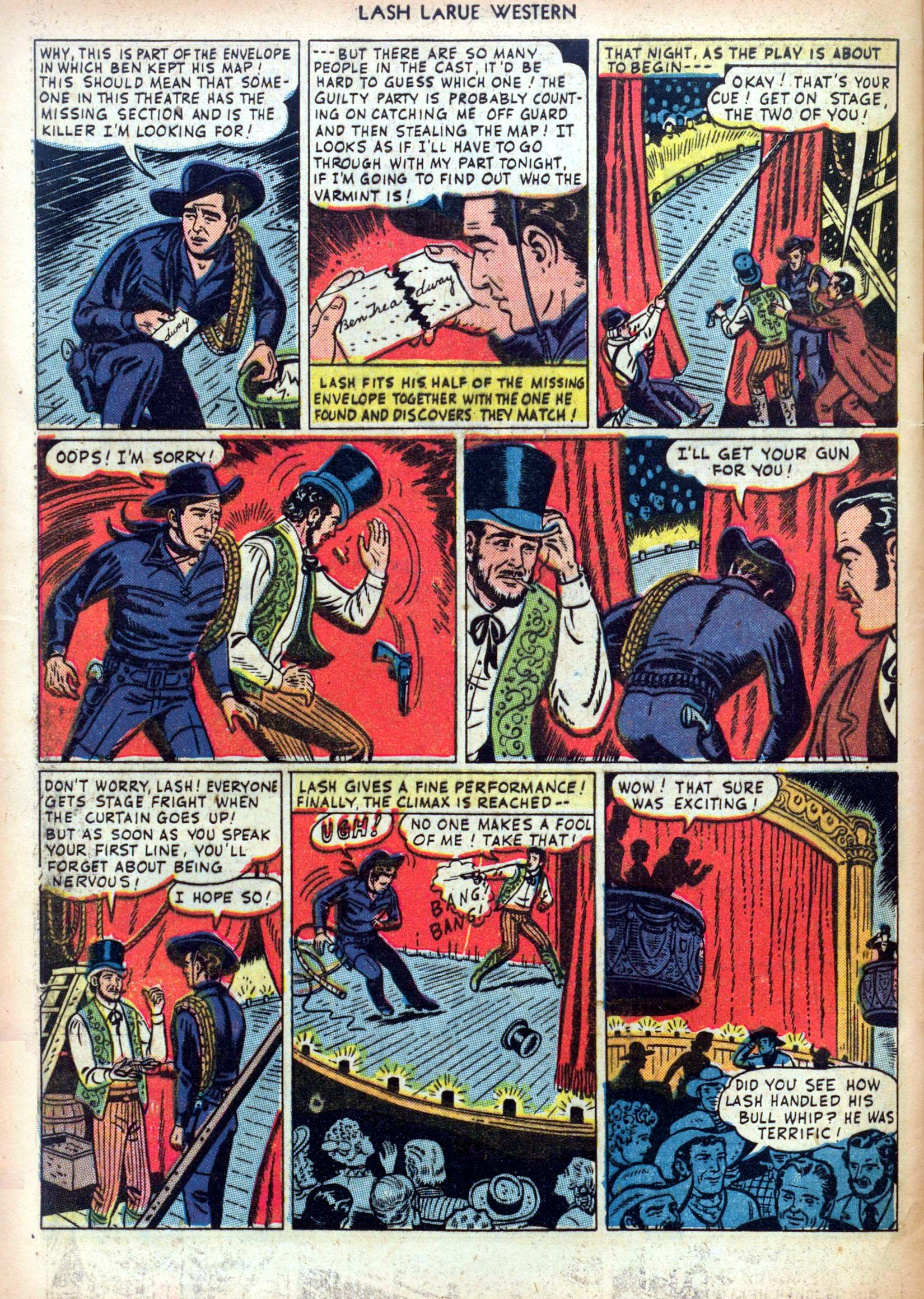 Read online Lash Larue Western (1949) comic -  Issue #4 - 32