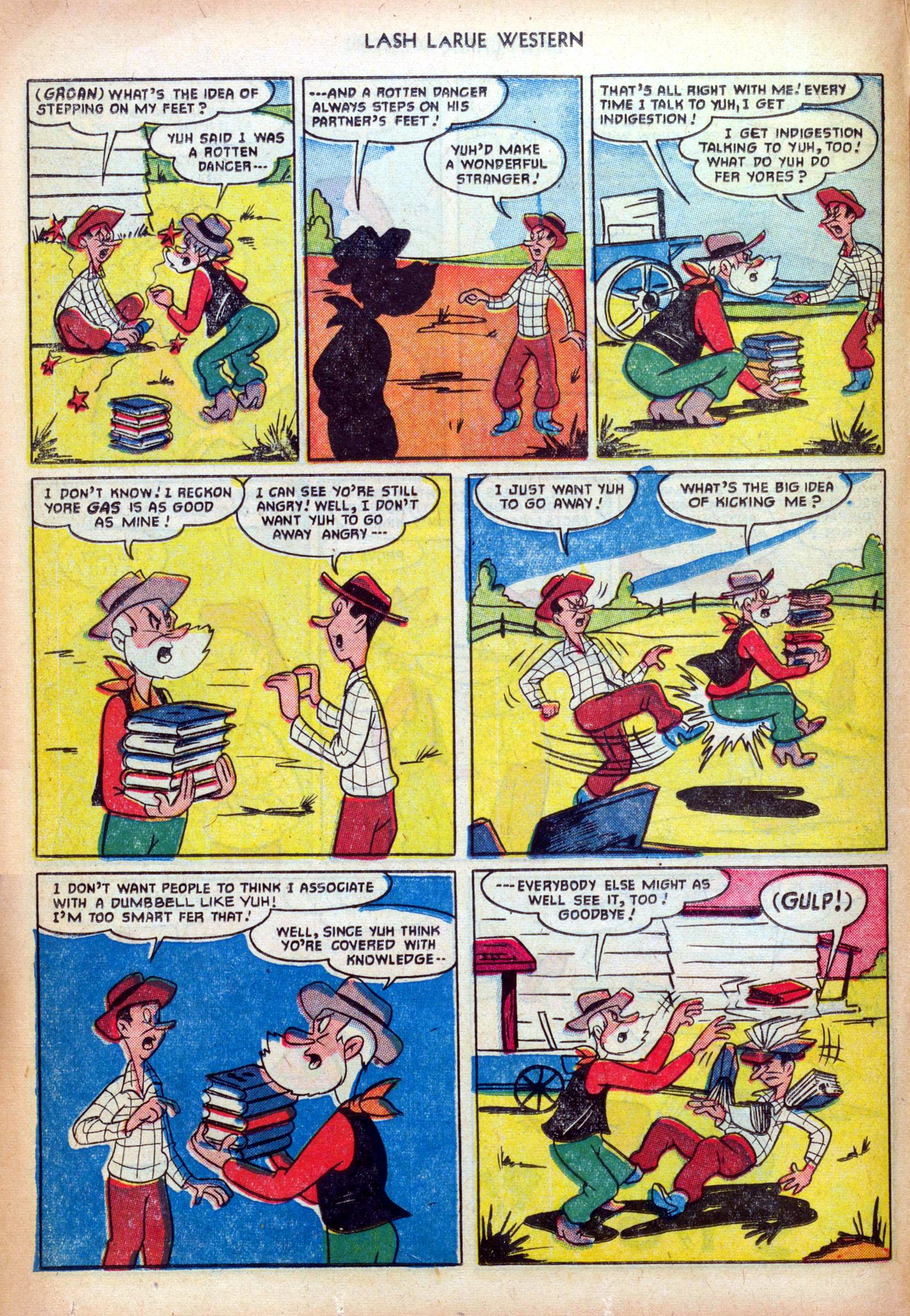 Read online Lash Larue Western (1949) comic -  Issue #25 - 16