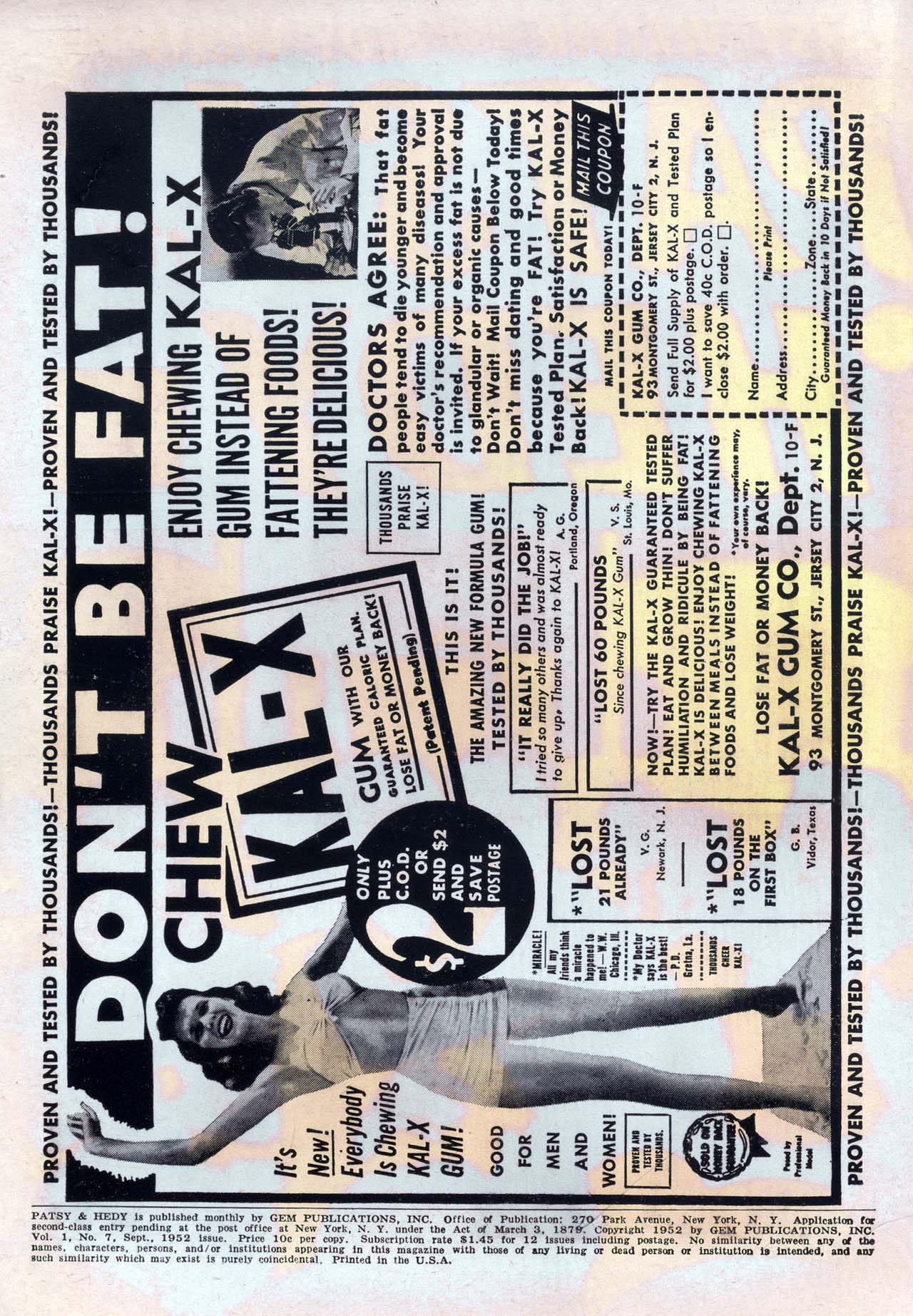 Read online Patsy and Hedy comic -  Issue #7 - 2