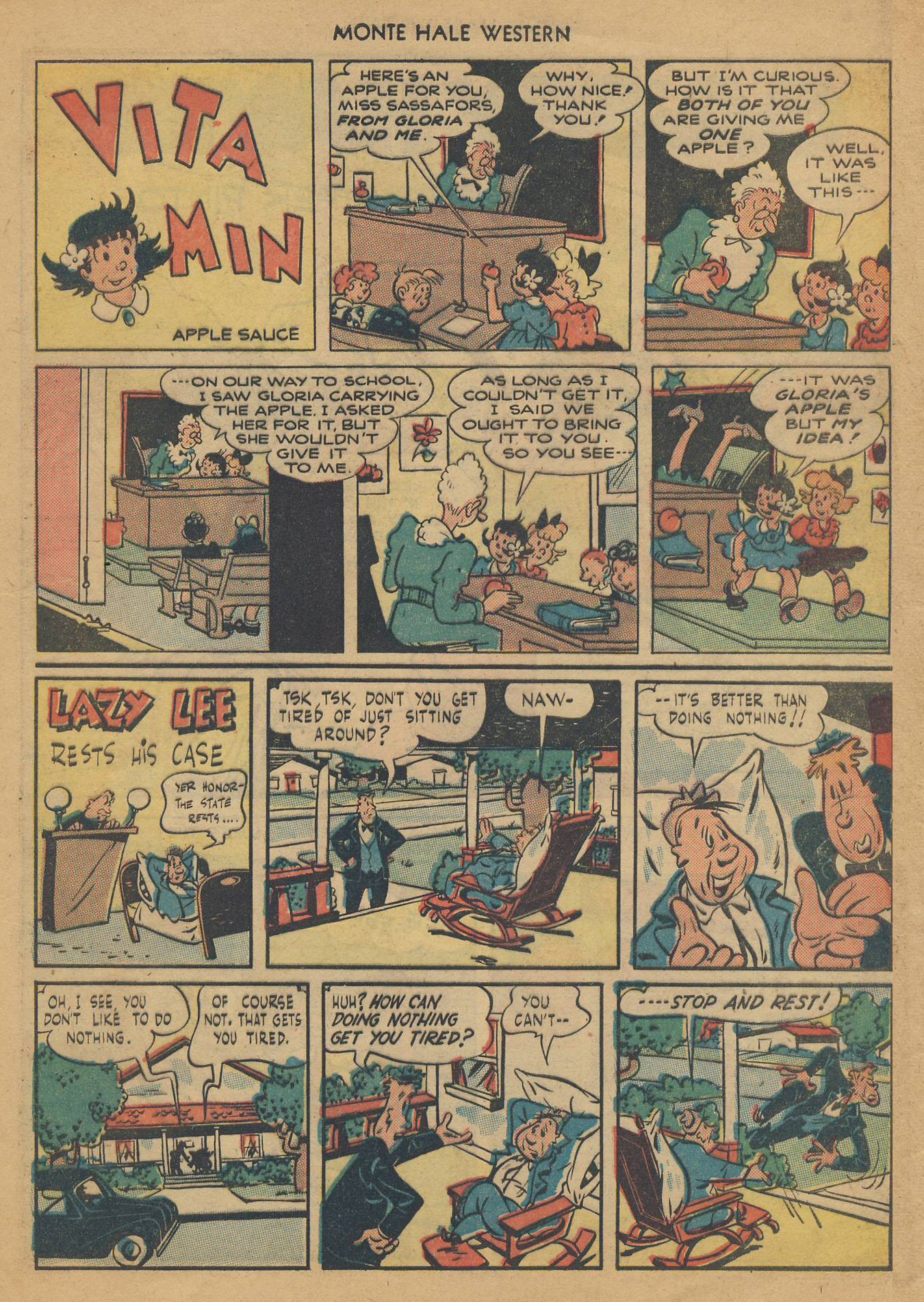 Read online Monte Hale Western comic -  Issue #36 - 36