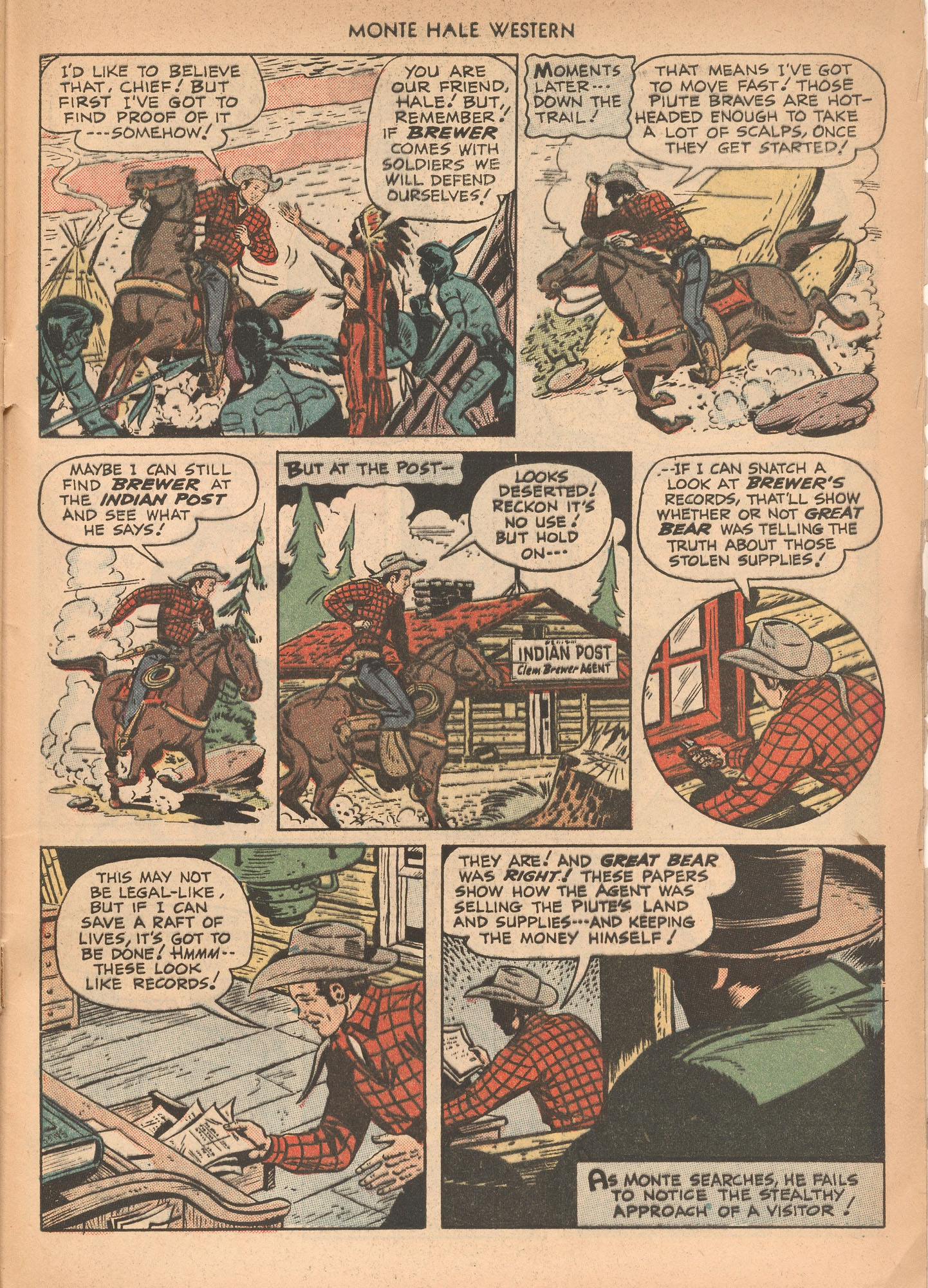 Read online Monte Hale Western comic -  Issue #43 - 45