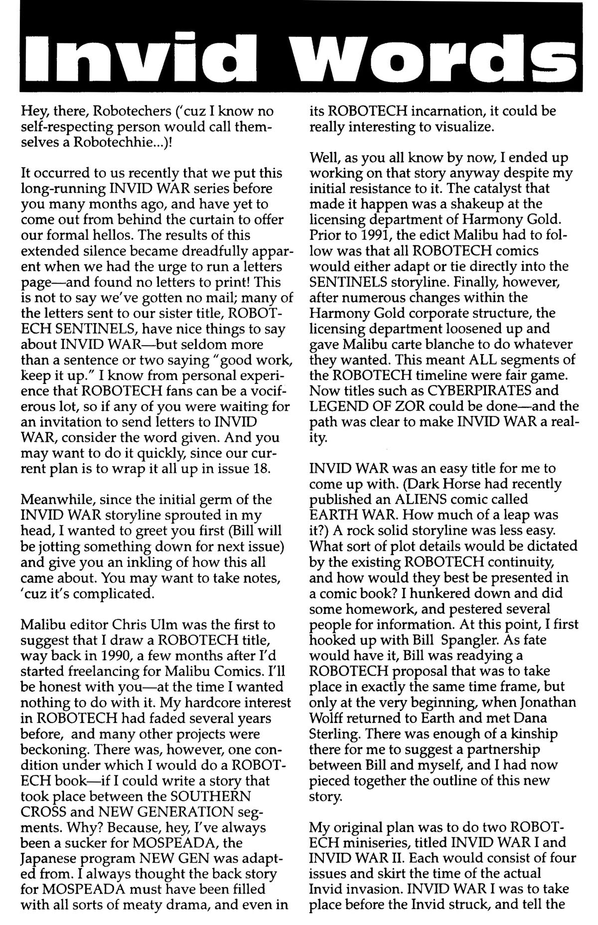 Read online Robotech: Invid War comic -  Issue #14 - 33