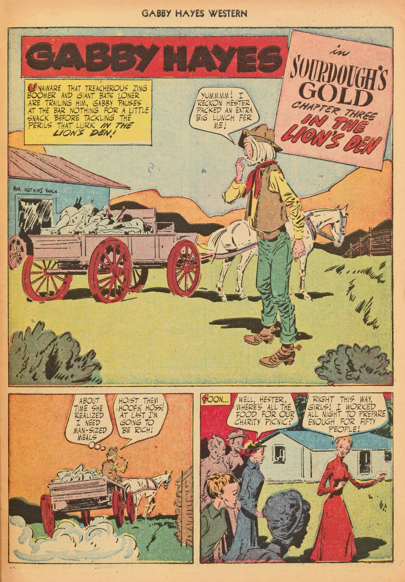 Read online Gabby Hayes Western comic -  Issue #27 - 27