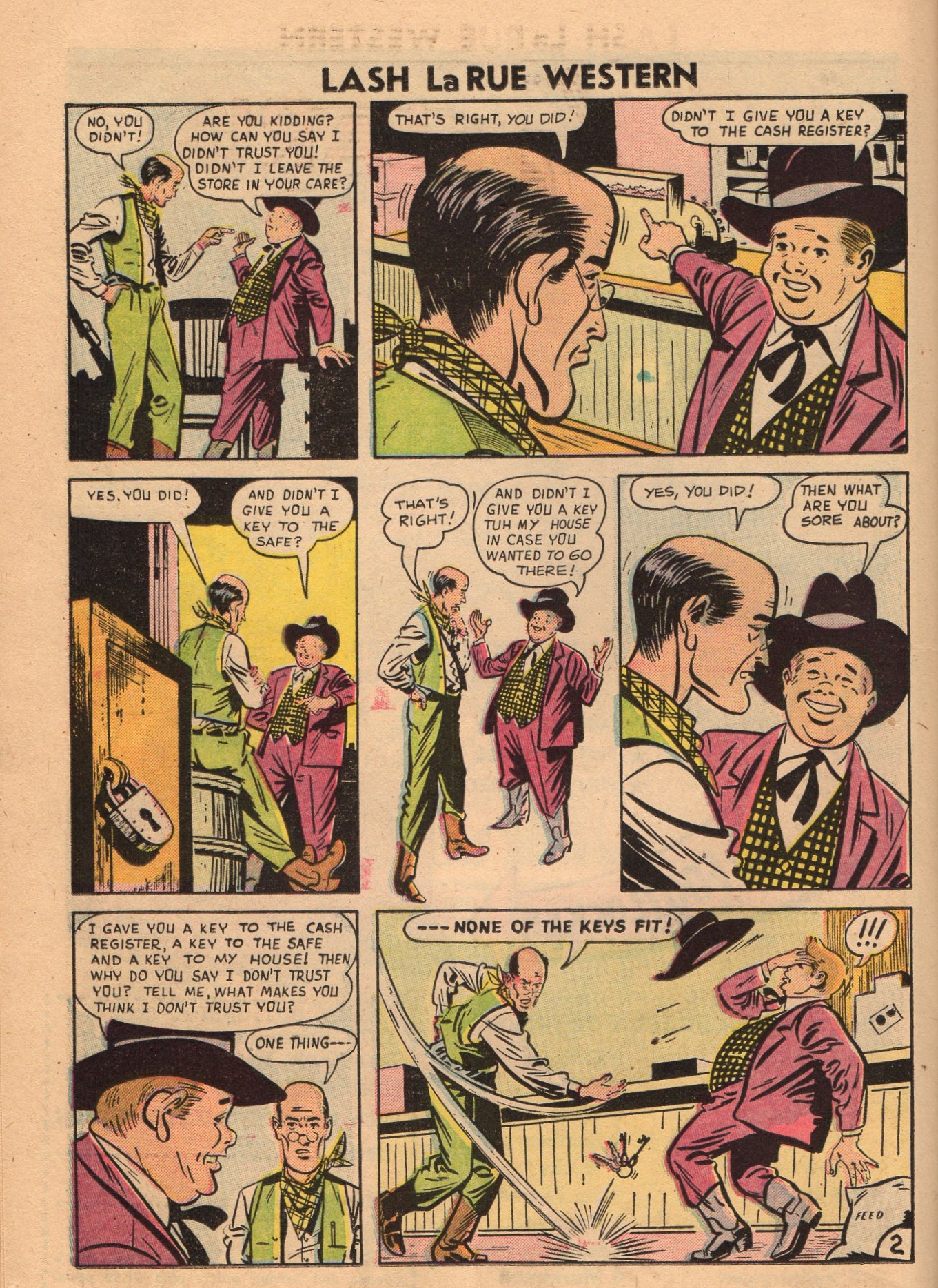 Read online Lash Larue Western (1949) comic -  Issue #60 - 16