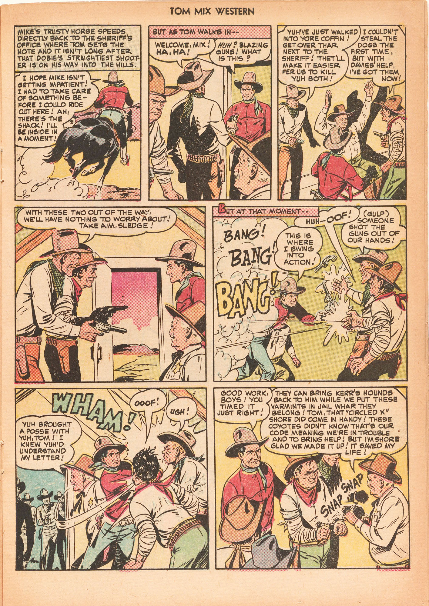 Read online Tom Mix Western (1948) comic -  Issue #25 - 25