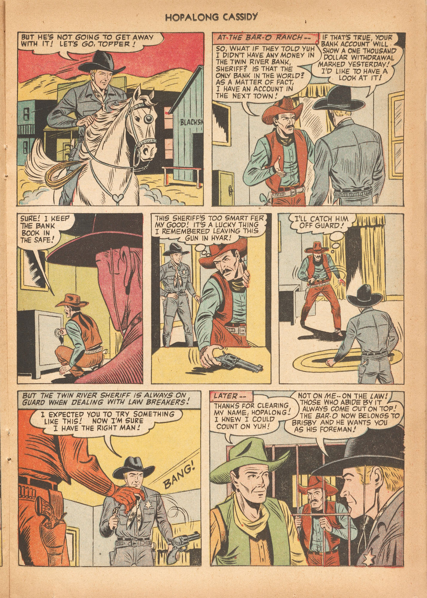 Read online Hopalong Cassidy comic -  Issue #56 - 25
