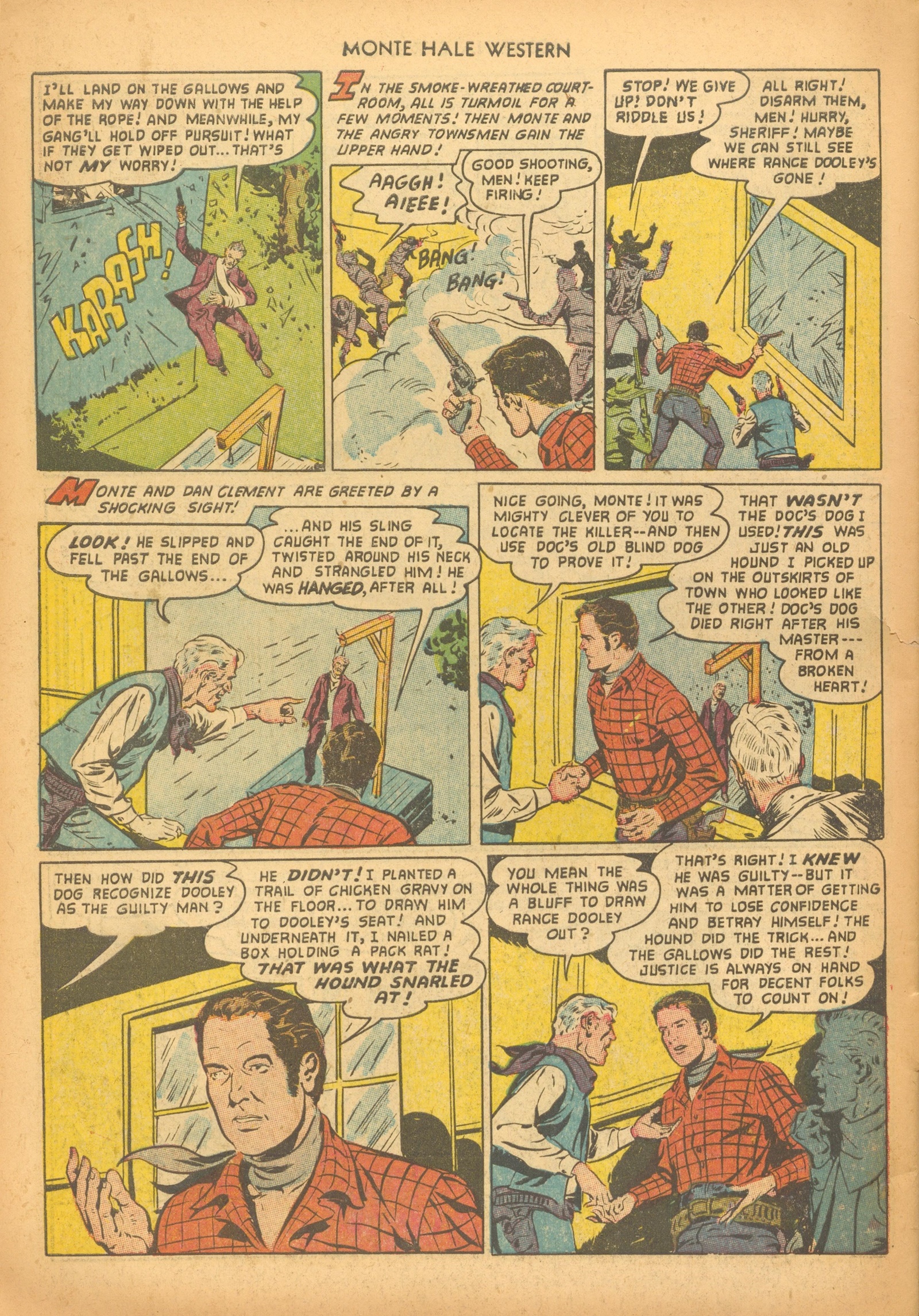 Read online Monte Hale Western comic -  Issue #79 - 34
