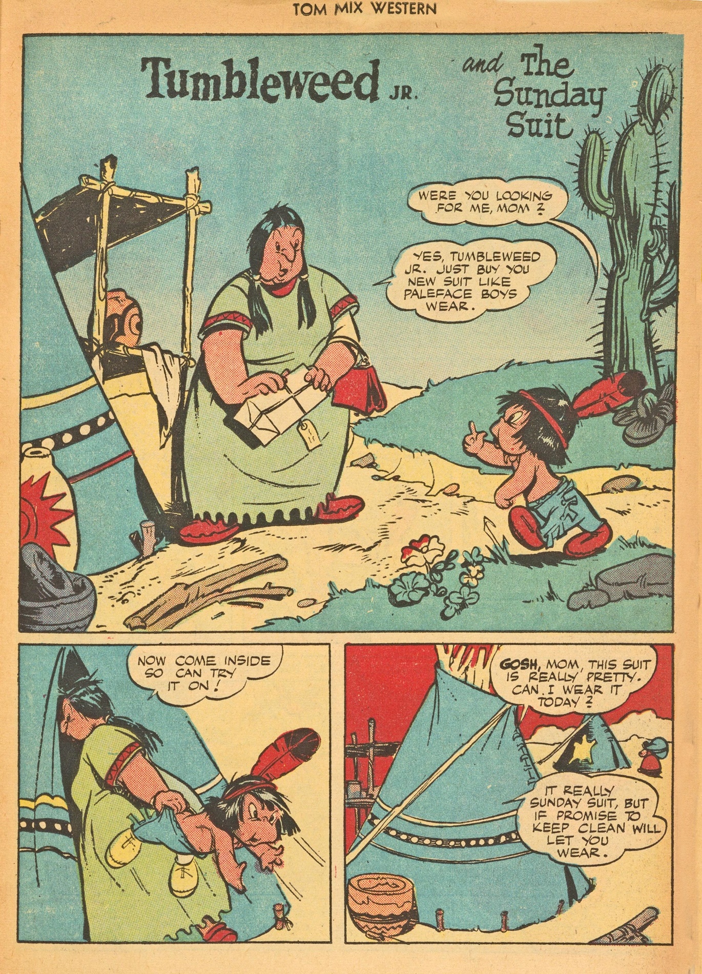 Read online Tom Mix Western (1948) comic -  Issue #8 - 35