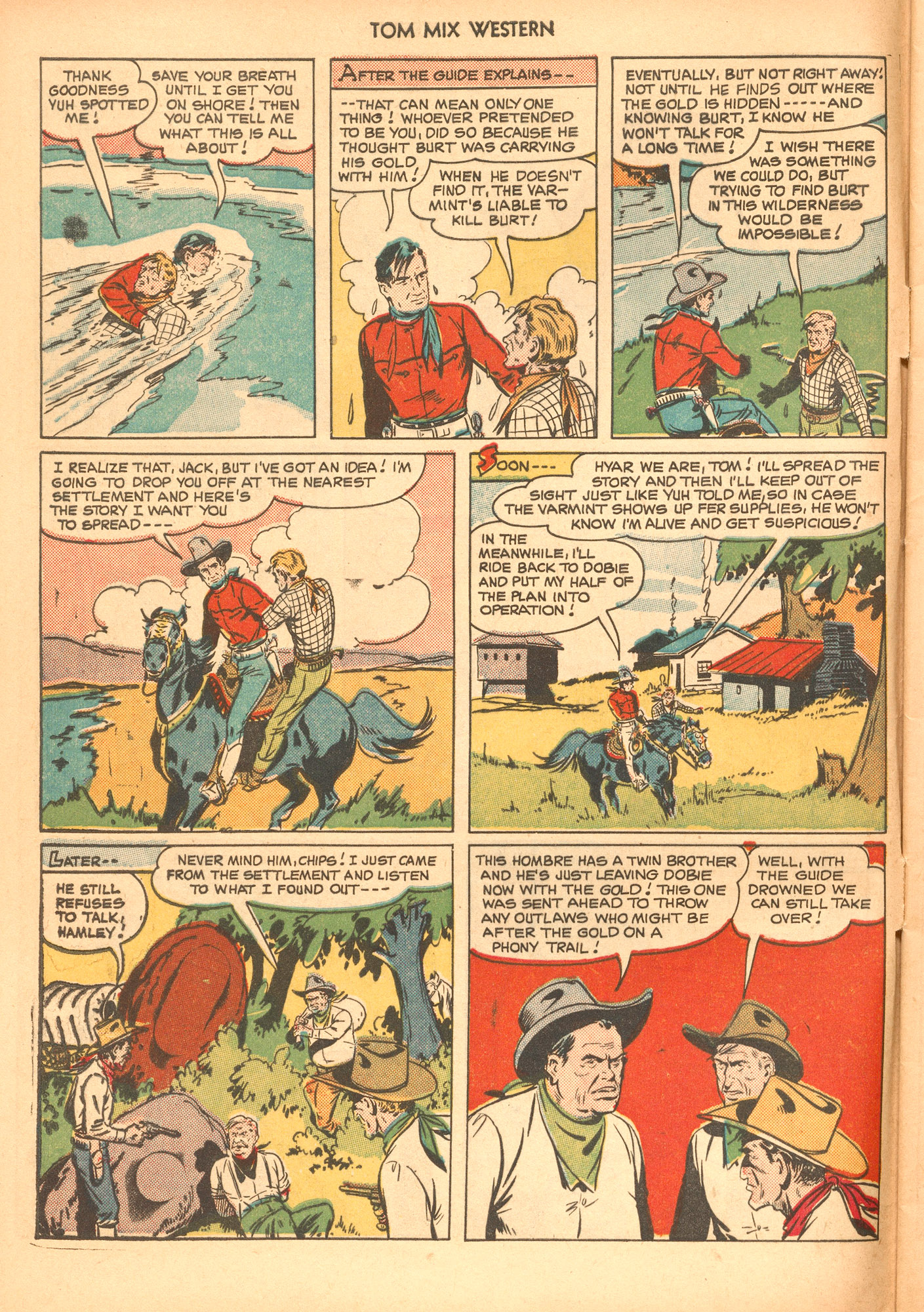Read online Tom Mix Western (1948) comic -  Issue #36 - 8
