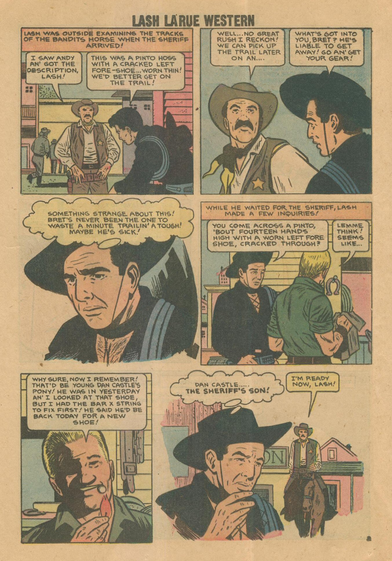 Read online Lash Larue Western (1949) comic -  Issue #69 - 12