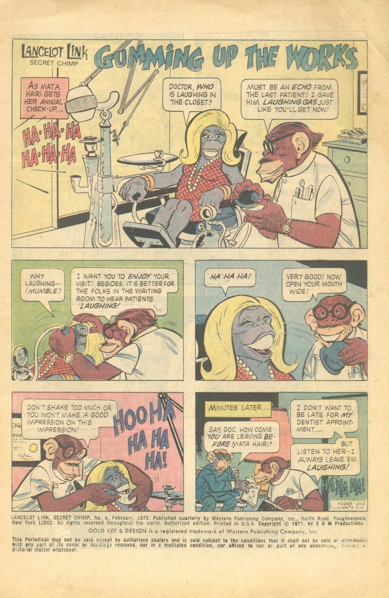 Read online Lancelot Link Secret Chimp comic -  Issue #4 - 2