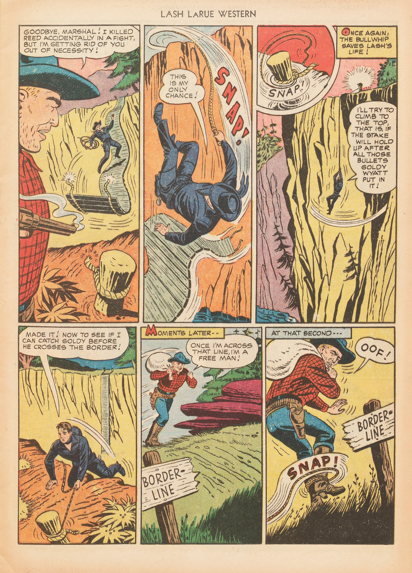 Read online Lash Larue Western (1949) comic -  Issue #7 - 13