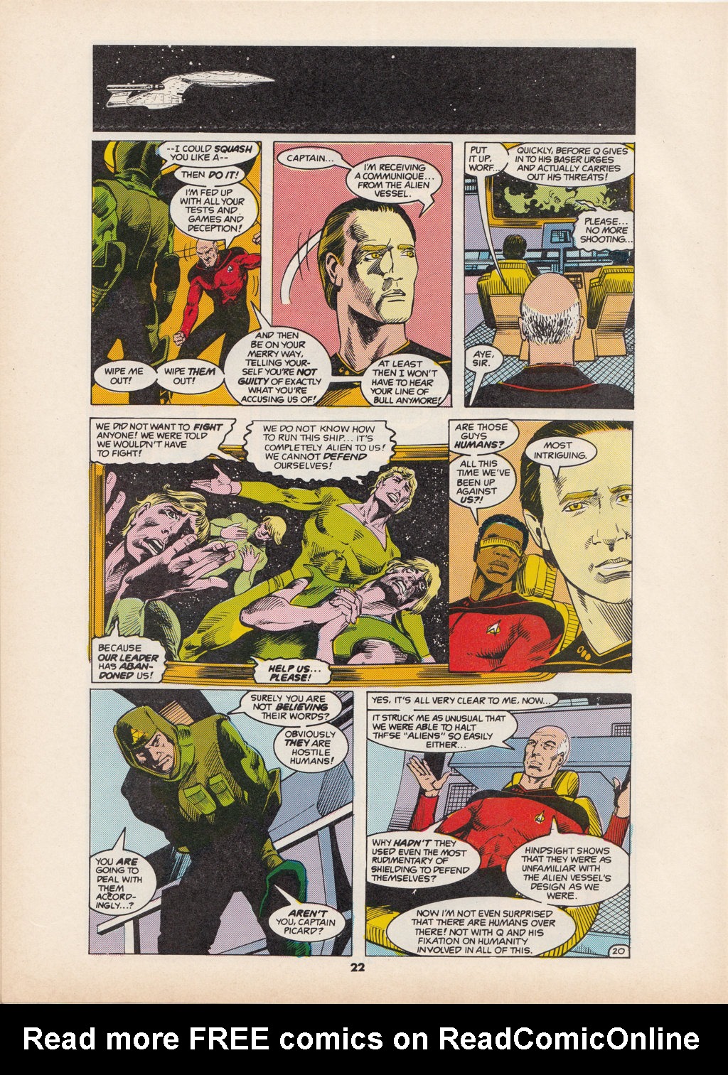 Read online Star Trek The Next Generation (1990) comic -  Issue #4 - 22